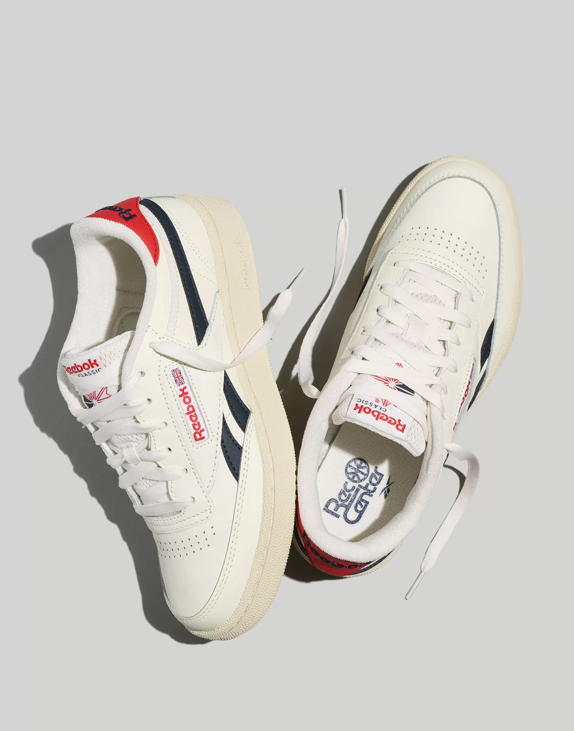 Madewell Sneakers>Club C Revenge Sneakers Chalk/Navy/Red