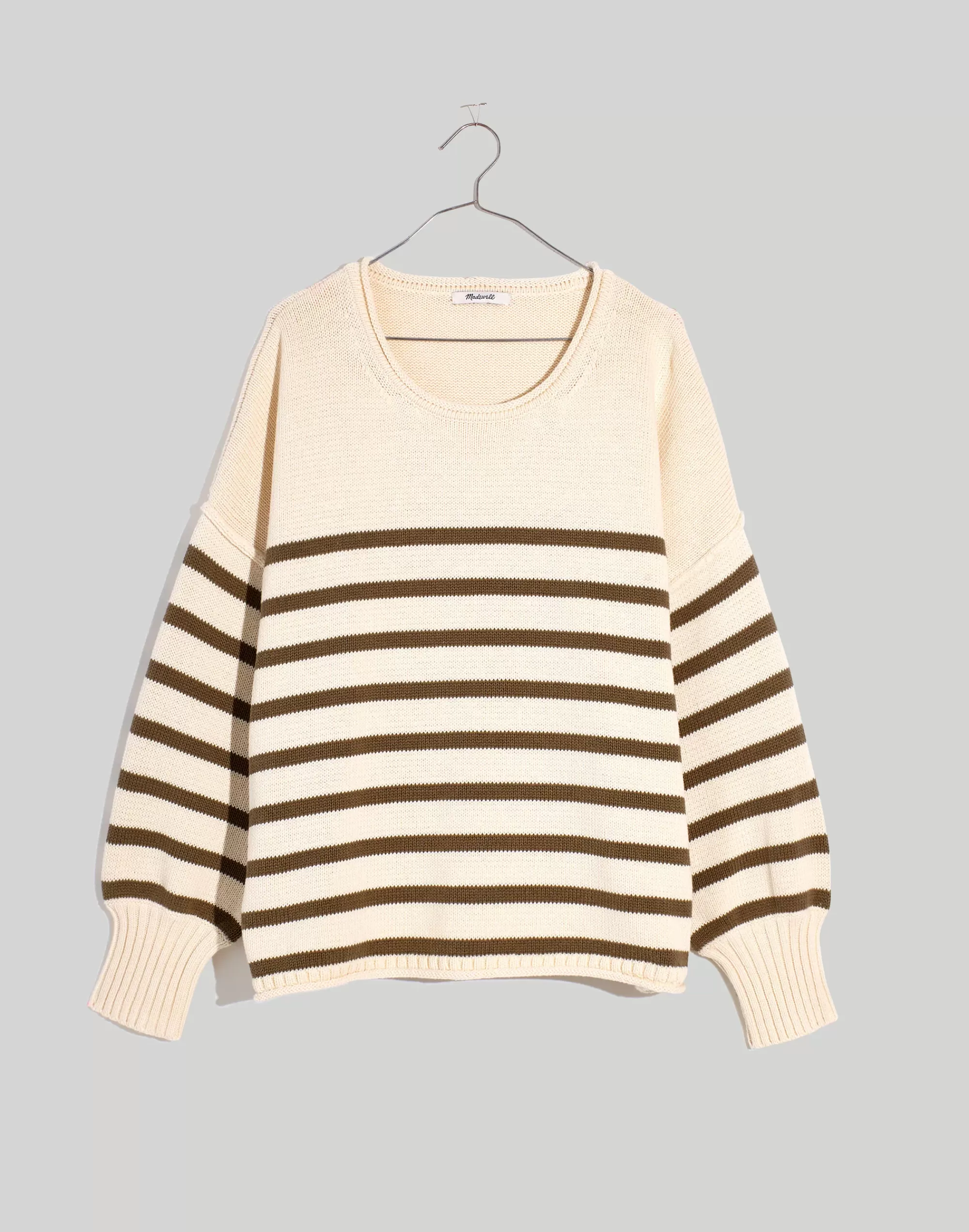 Madewell Sweaters>Conway Pullover Sweater In Stripe Distant Surplus