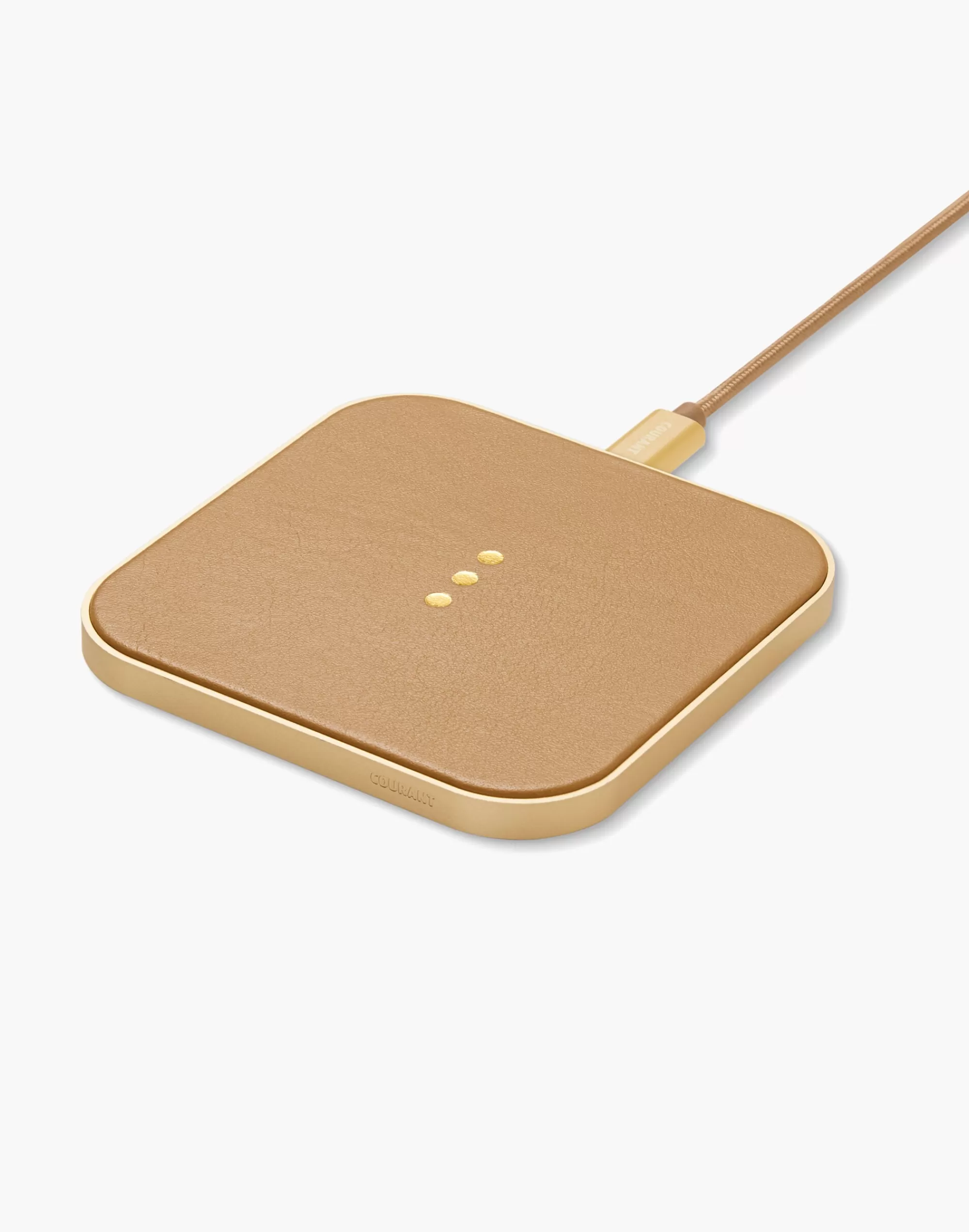 Madewell Home>Courant Leather Catch:1 Single-Device High-Speed Wireless Charging Station Light Brown