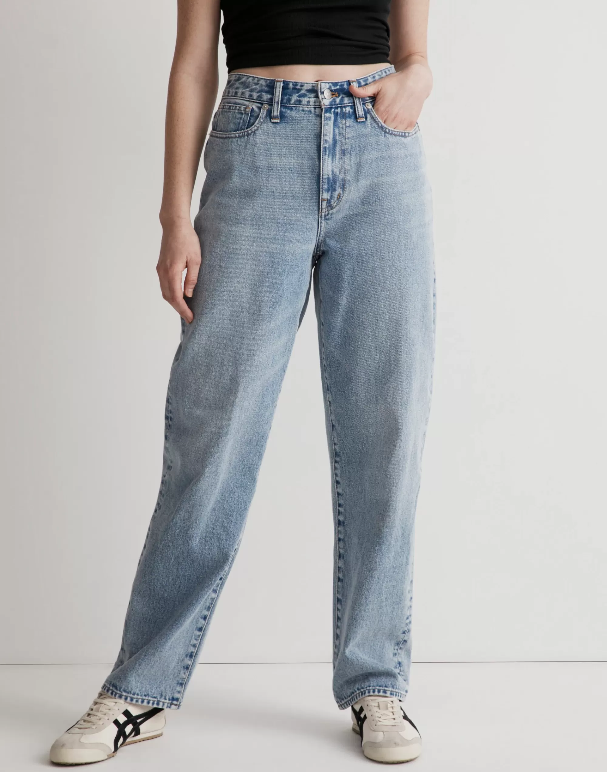 Madewell Baggy Jeans>Curvy Baggy Straight Jeans In Olvera Wash