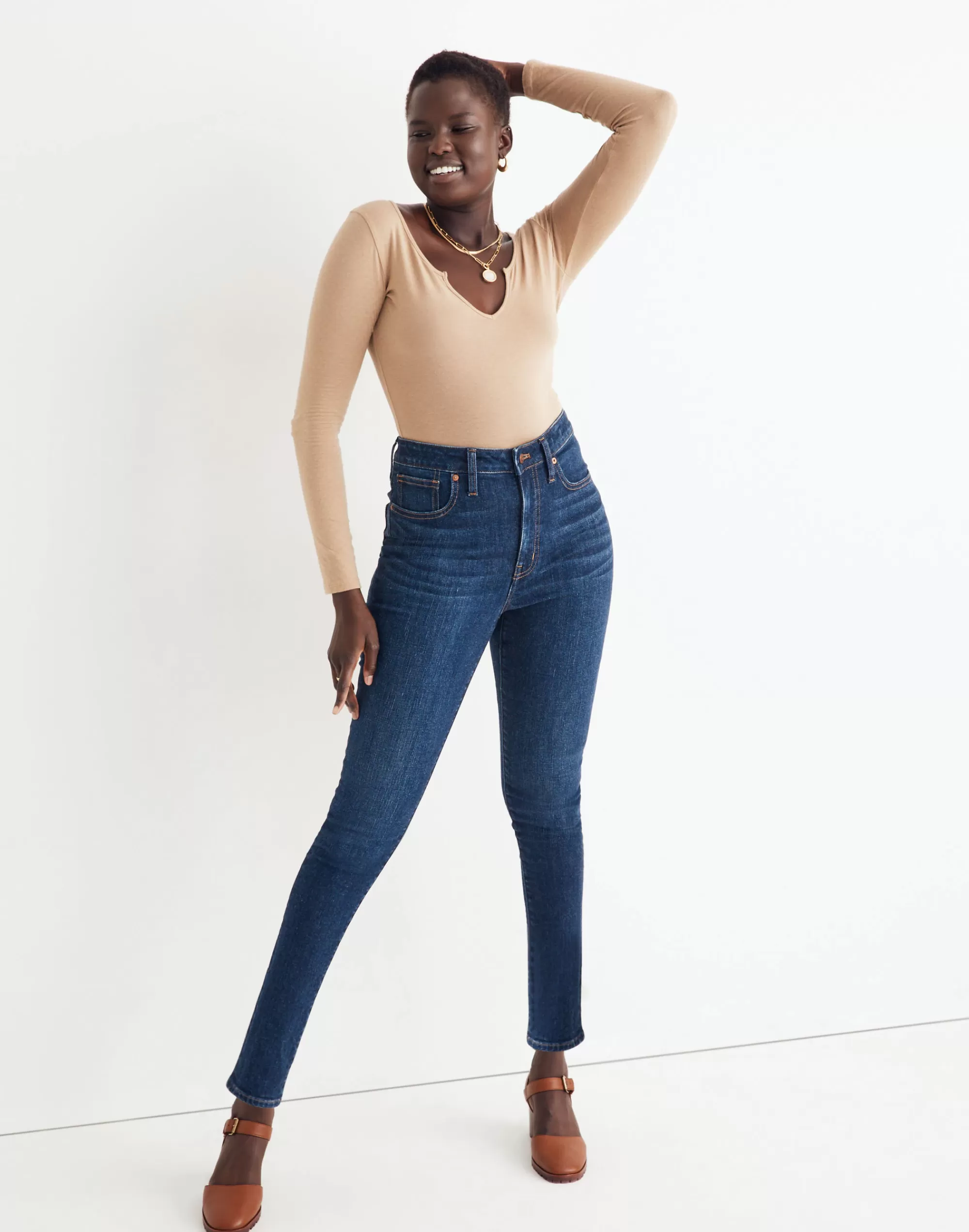 Madewell Curvy Jeans>Curvy High-Rise Skinny Jeans In Seville Wash