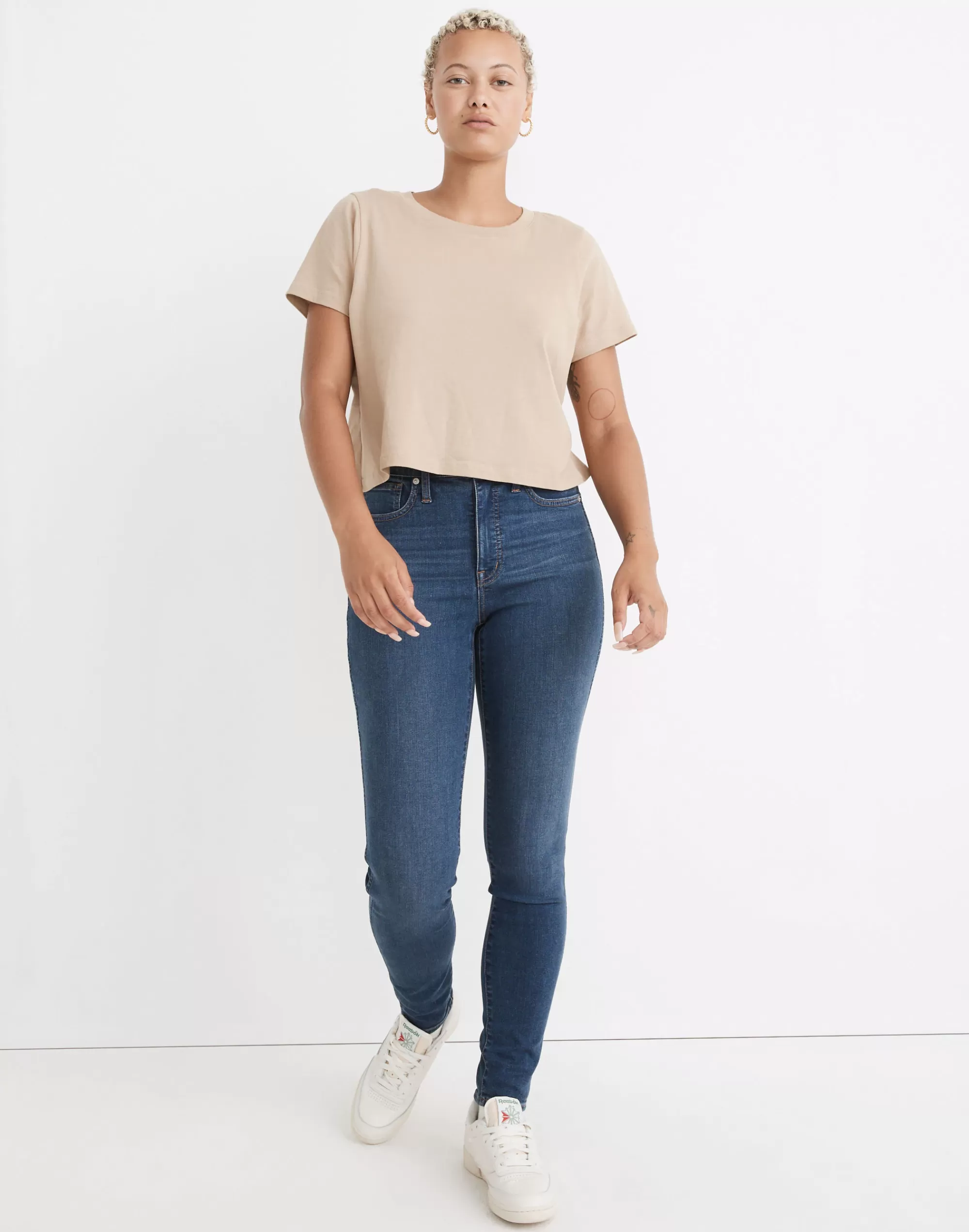 Madewell Curvy Jeans>Curvy High-Rise Skinny Jeans In Coronet Wash