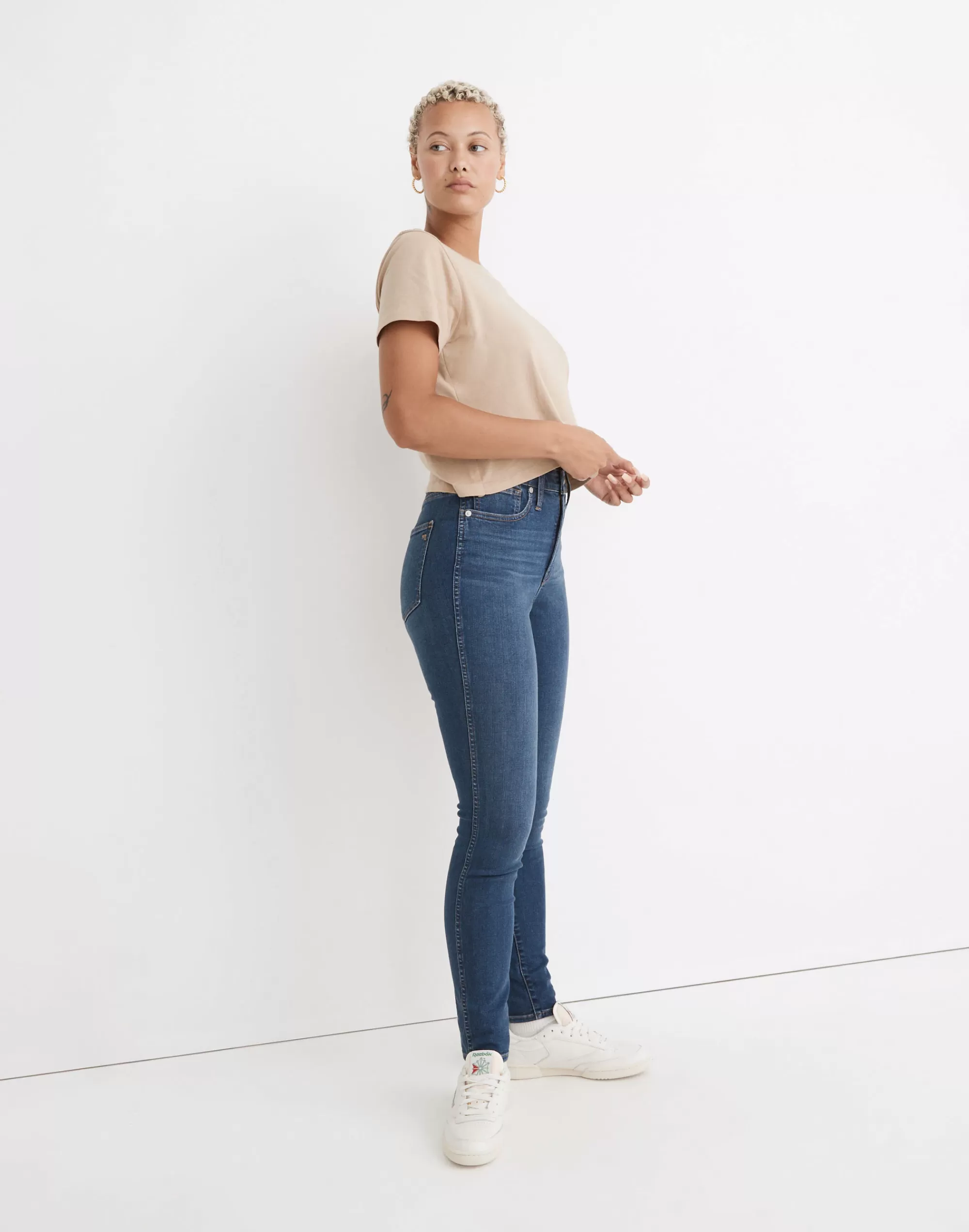 Madewell Curvy Jeans>Curvy High-Rise Skinny Jeans In Coronet Wash