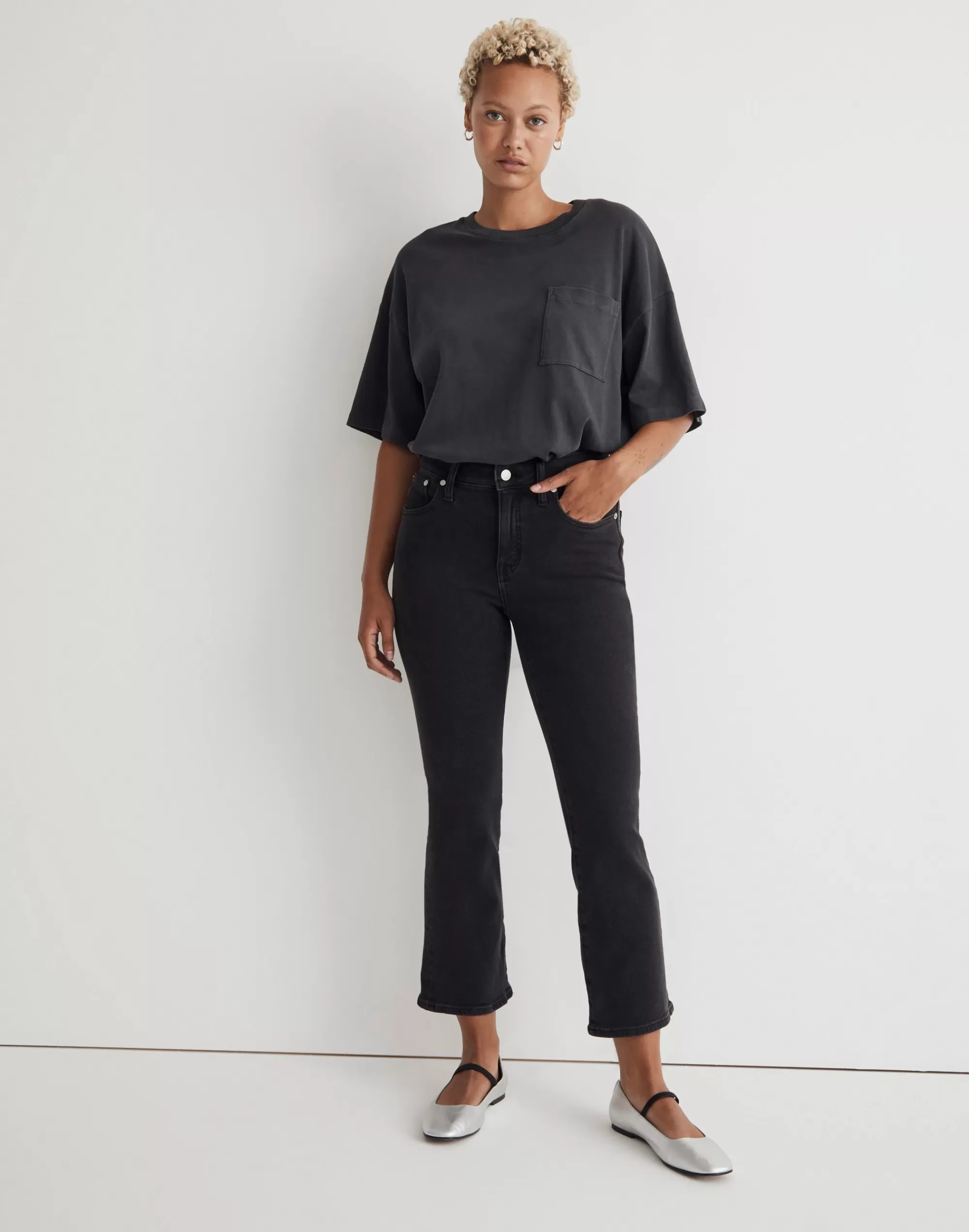 Madewell Kick Out Crop Jeans>Curvy Kick Out Crop Jeans In Starkey Wash