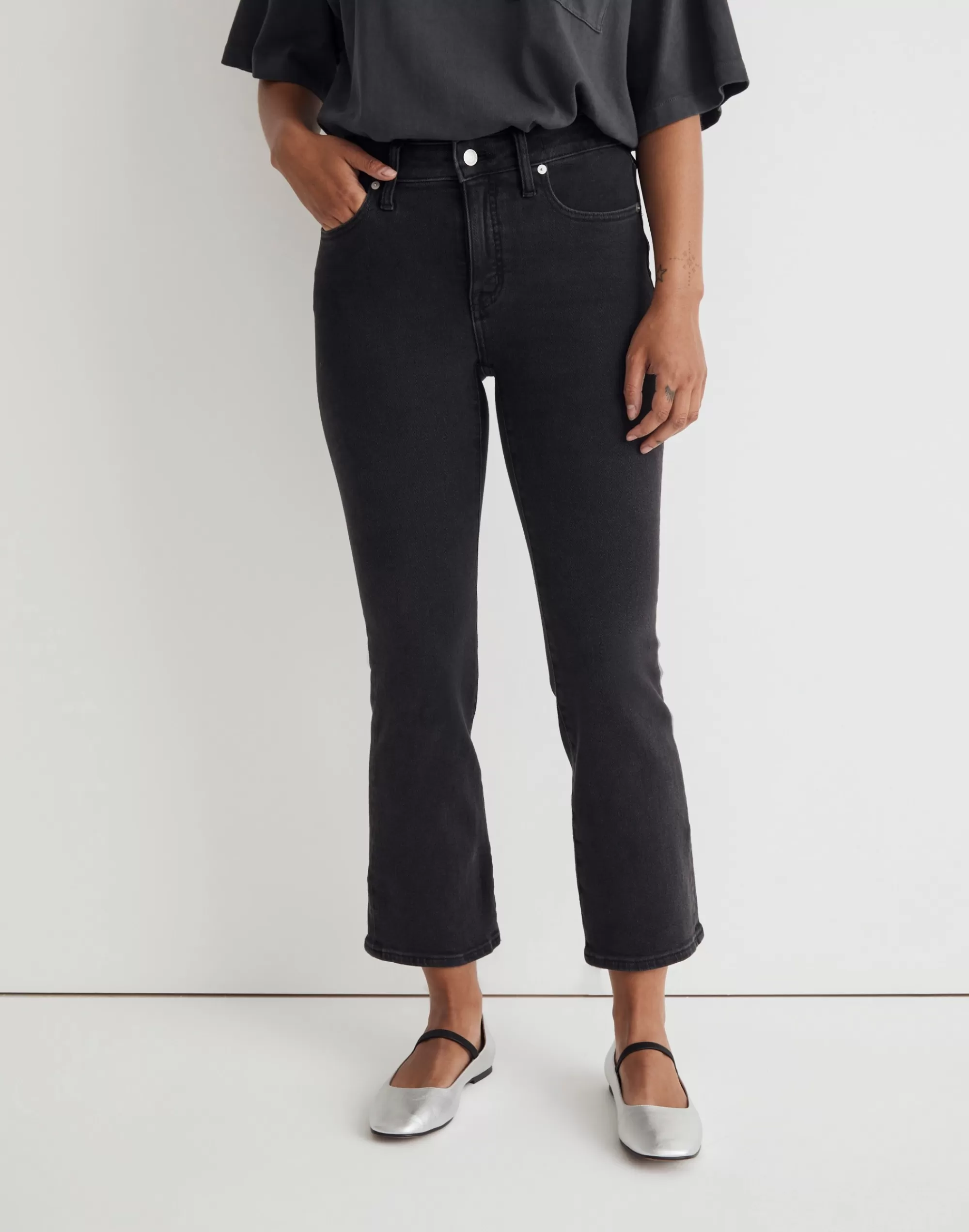 Madewell Kick Out Crop Jeans>Curvy Kick Out Crop Jeans In Starkey Wash