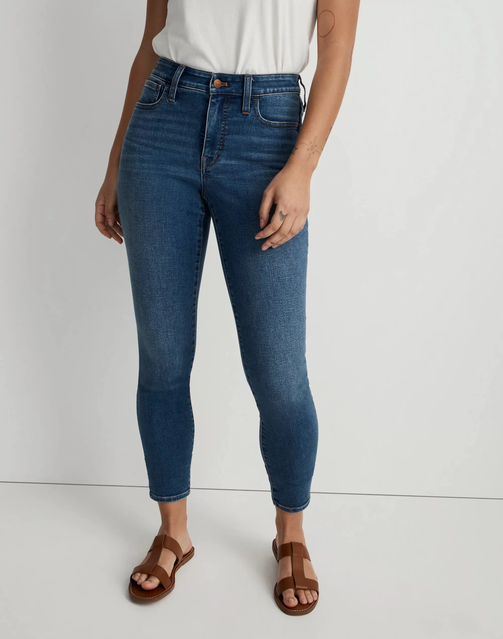 Madewell Skinny Jeans>Curvy Roadtripper Authentic Skinny Jeans In Roselawn Wash