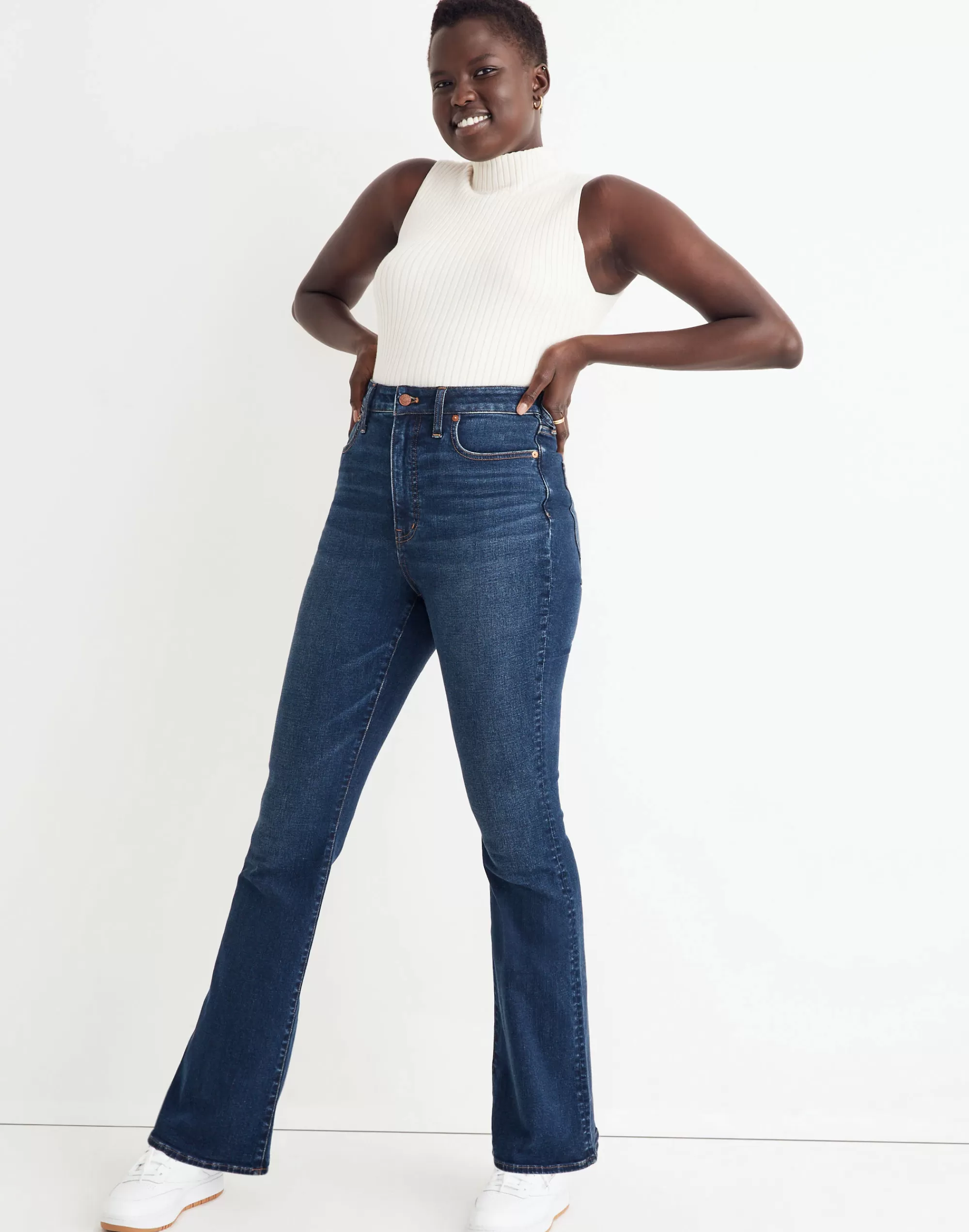 Madewell Skinny Jeans>Curvy Skinny Flare Jeans In Colleton Wash