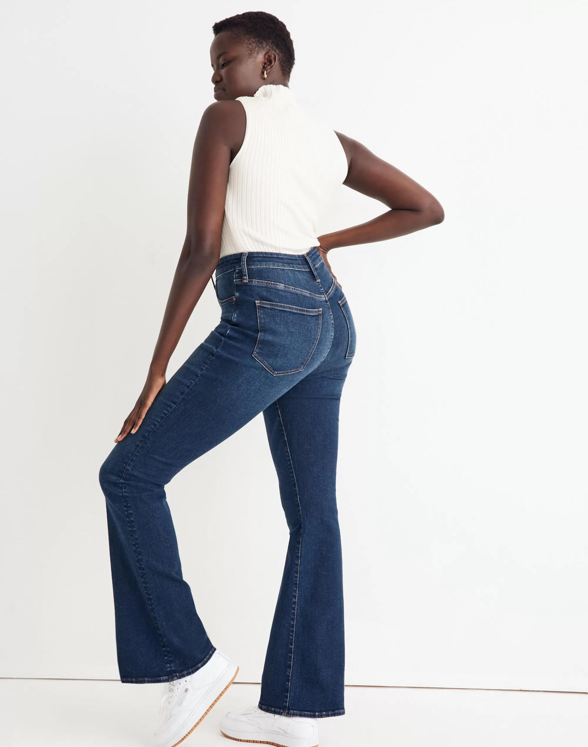 Madewell Skinny Jeans>Curvy Skinny Flare Jeans In Colleton Wash