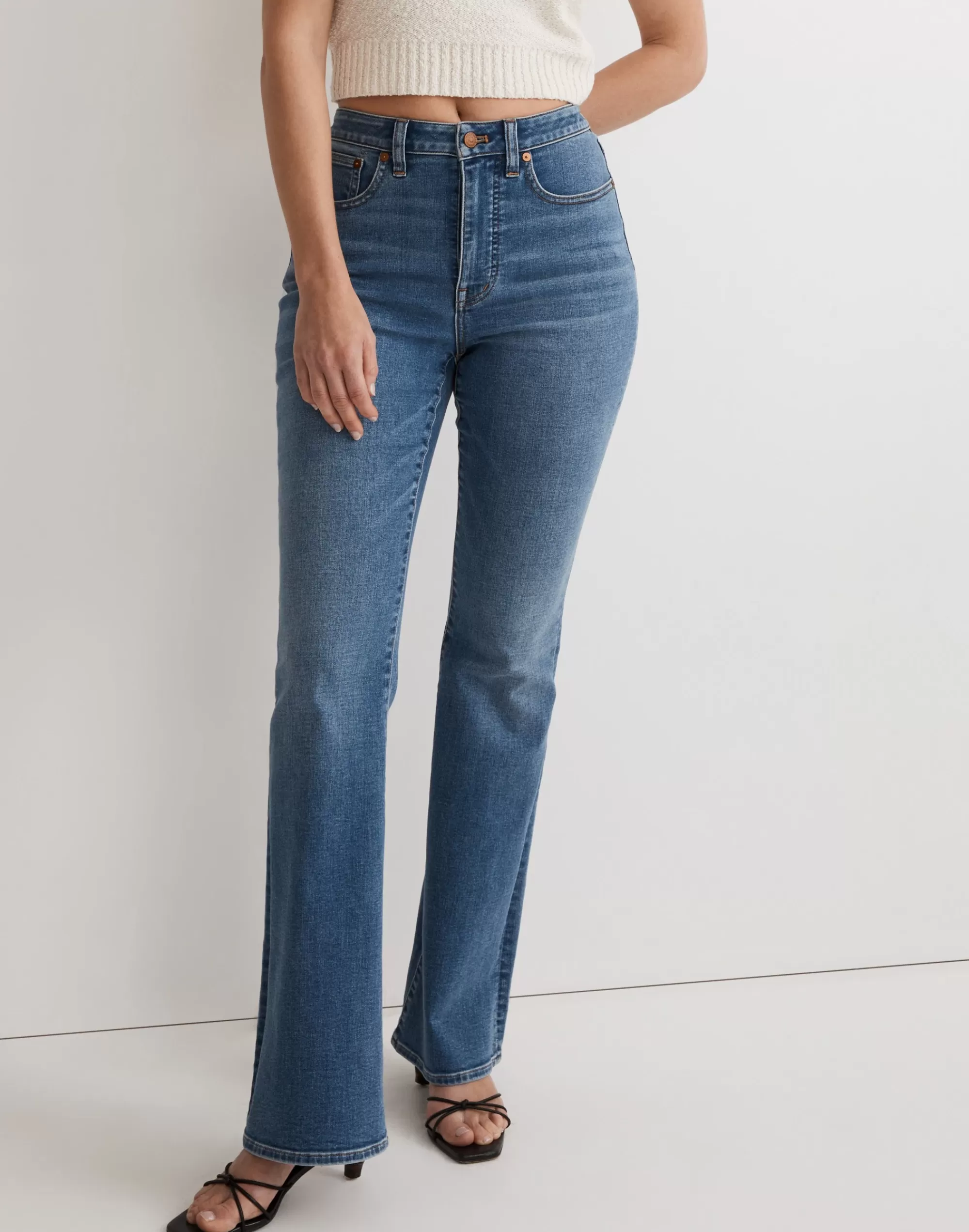 Madewell Skinny Jeans>Curvy Skinny Flare Jeans In Elevere Wash