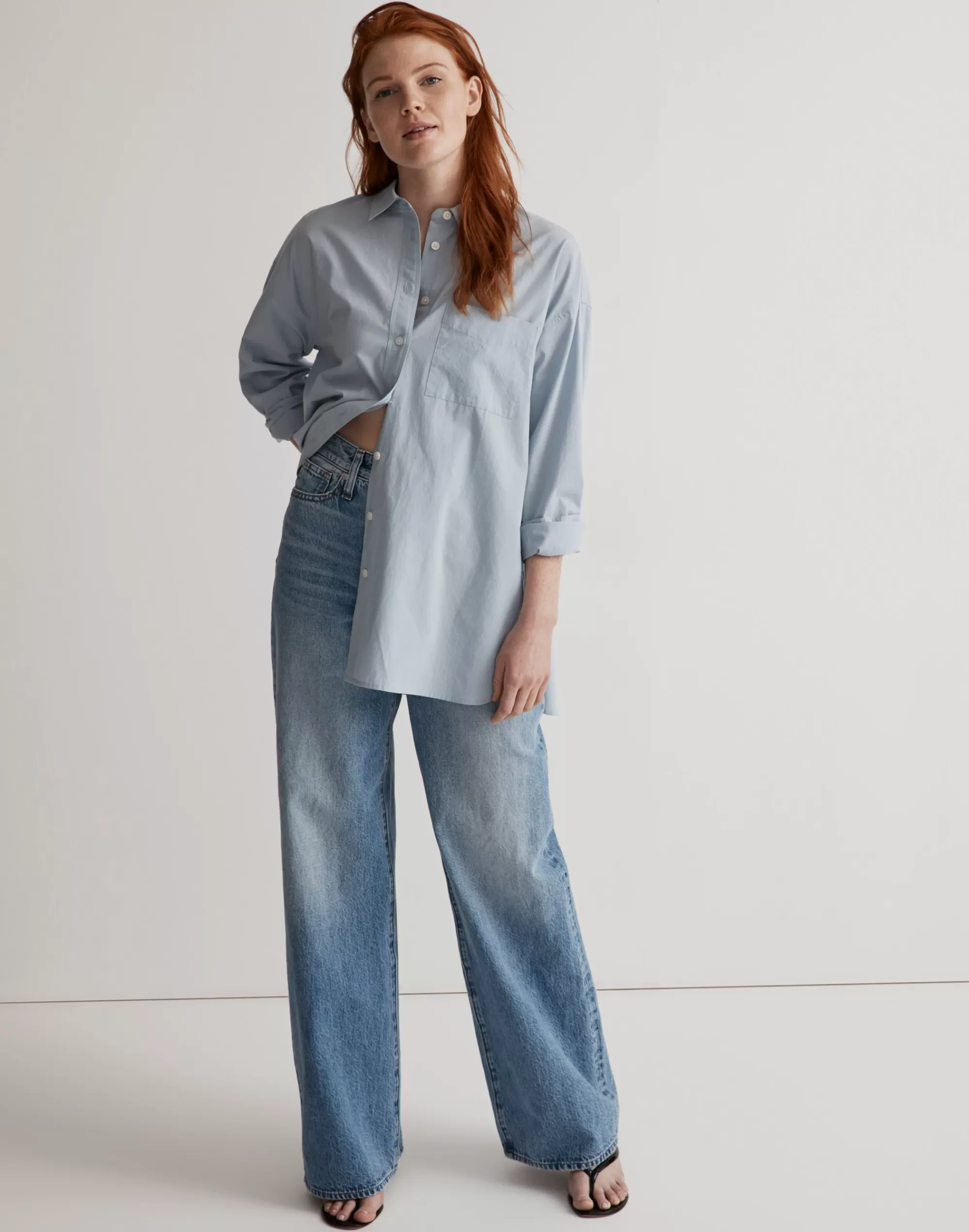 Madewell Wide-Leg Jeans>Curvy Superwide-Leg Jeans In Varian Wash