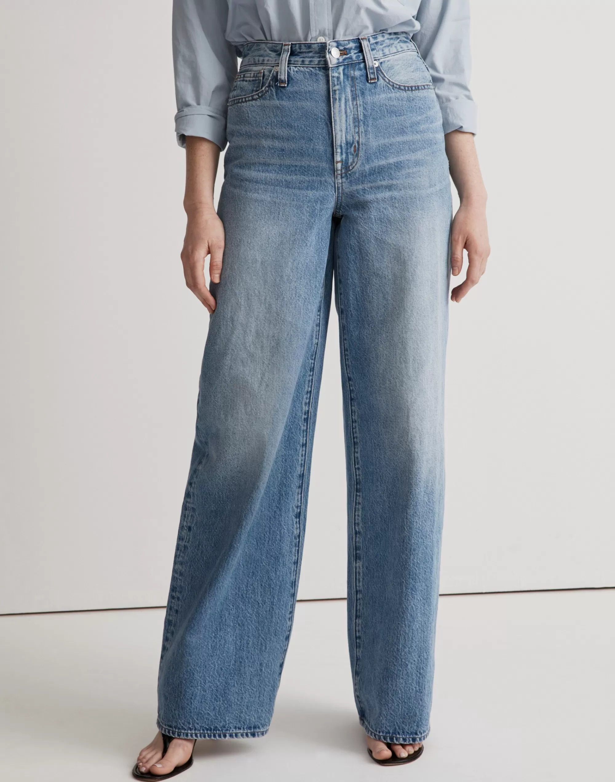 Madewell Jeans>Curvy Superwide-Leg Jeans In Varian Wash