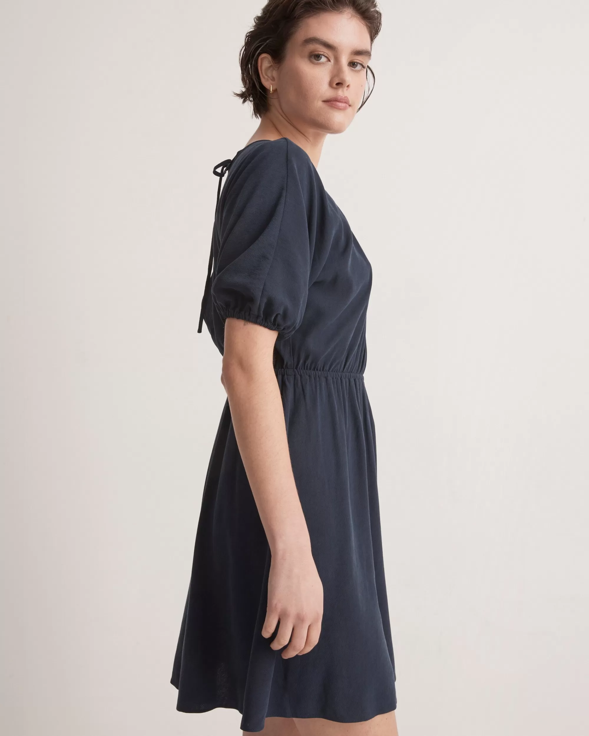 Madewell Dresses>Cutout-Back Mini Dress Deep Indigo