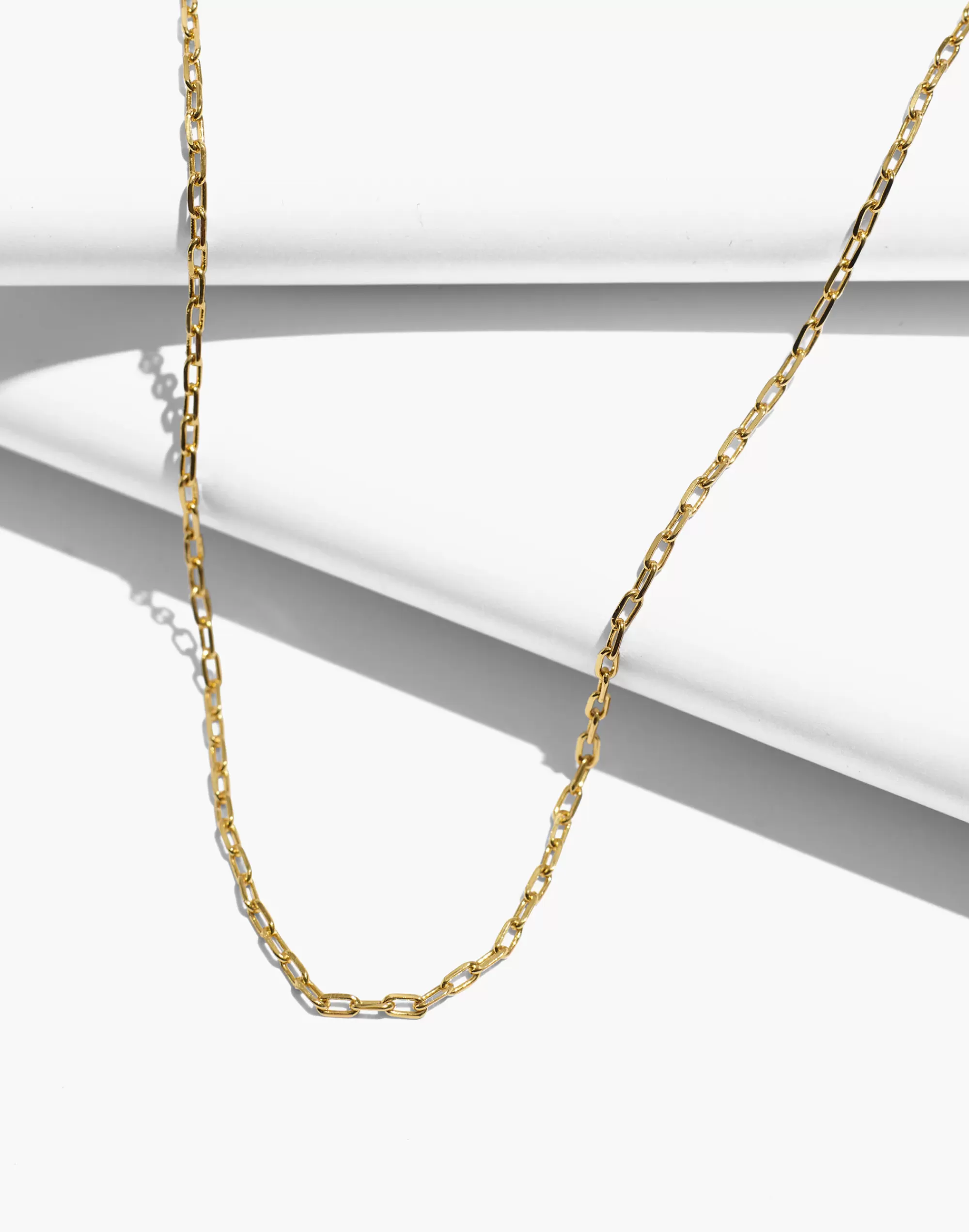 Madewell Necklaces>Delicate Collection Demi-Fine Paperclip Chain Necklace 14K Gold