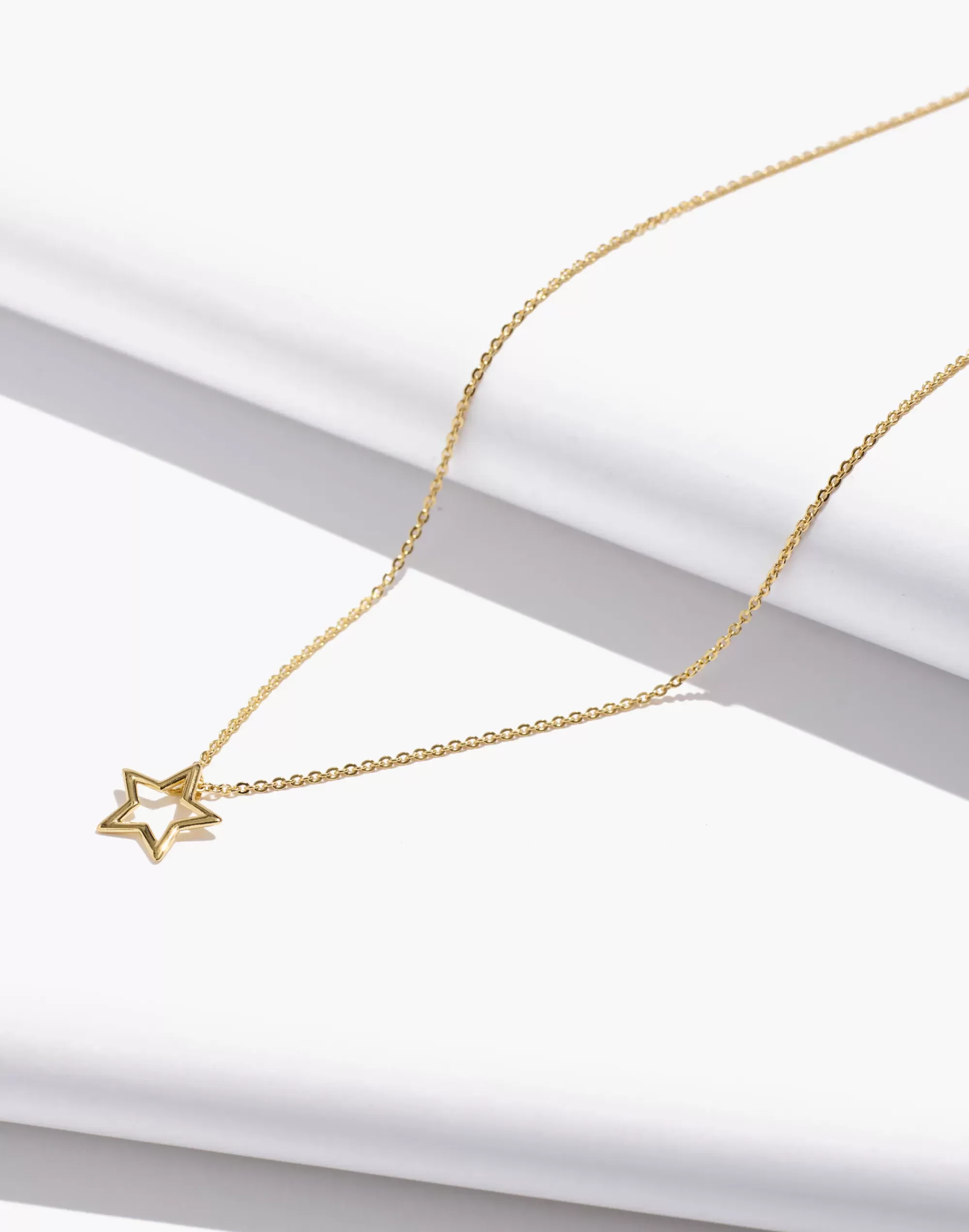 Madewell Necklaces>Delicate Collection Demi-Fine Star Necklace 14K Gold