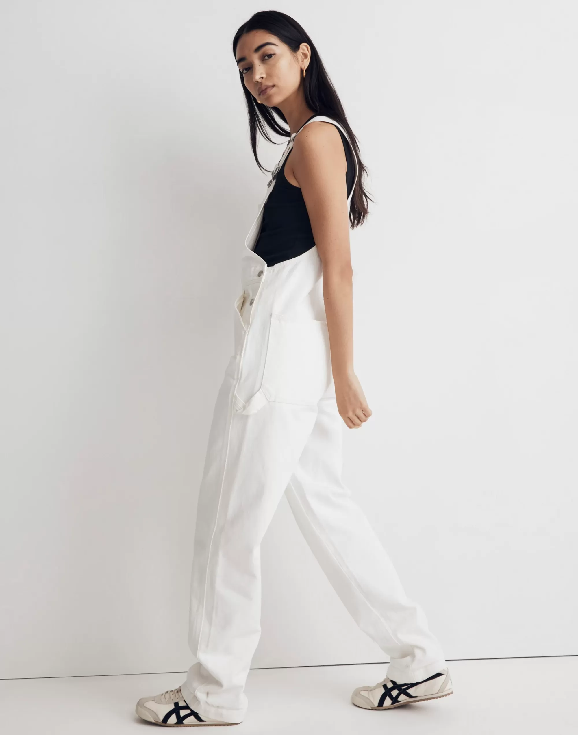 Madewell Denim Overalls & Jumpsuits>Denim Oversized Carpenter Overalls In Tile White