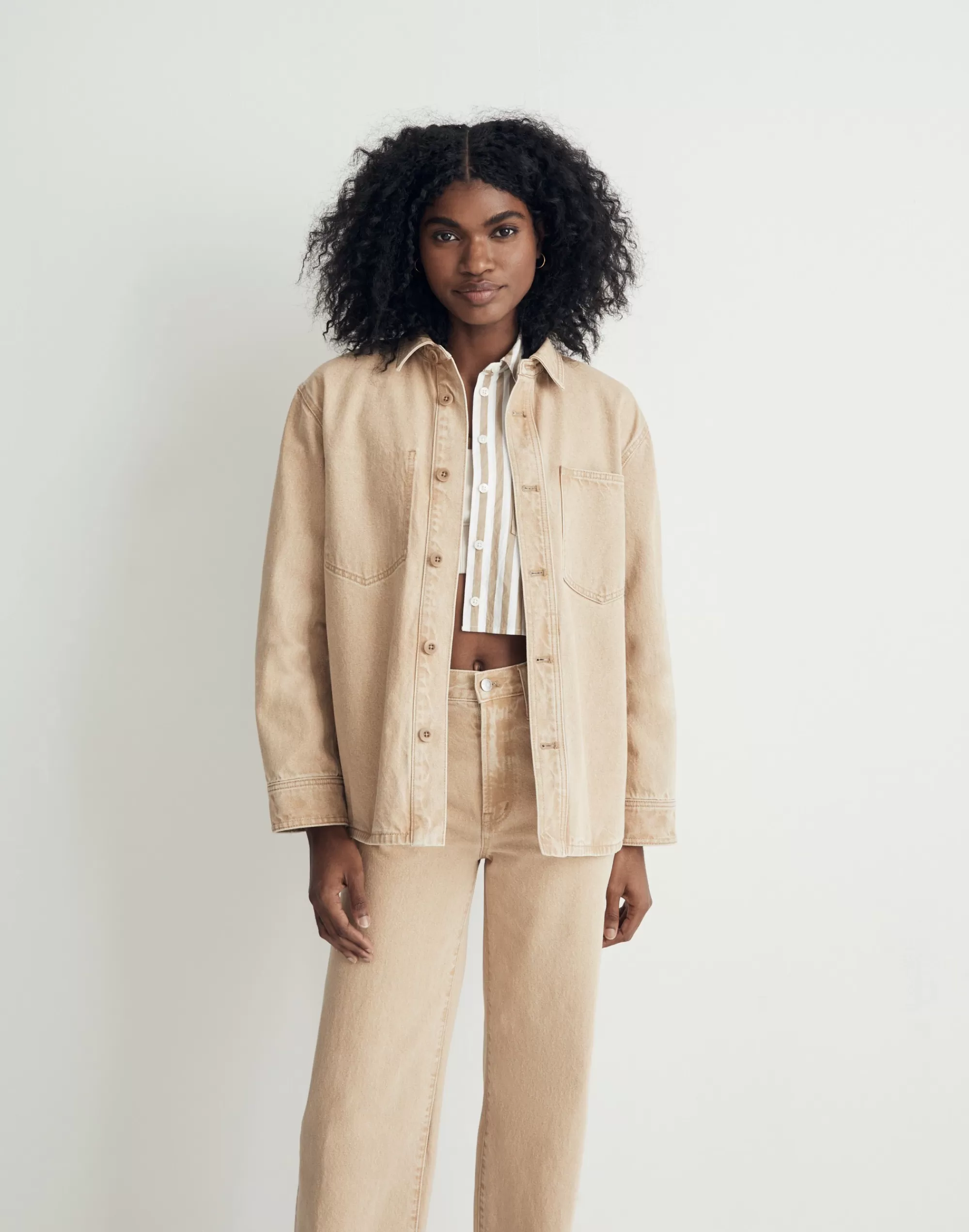 Madewell Jackets>Denim Shirt-Jacket: Botanical Yarn-Dye Edition Light Chestnut Wash