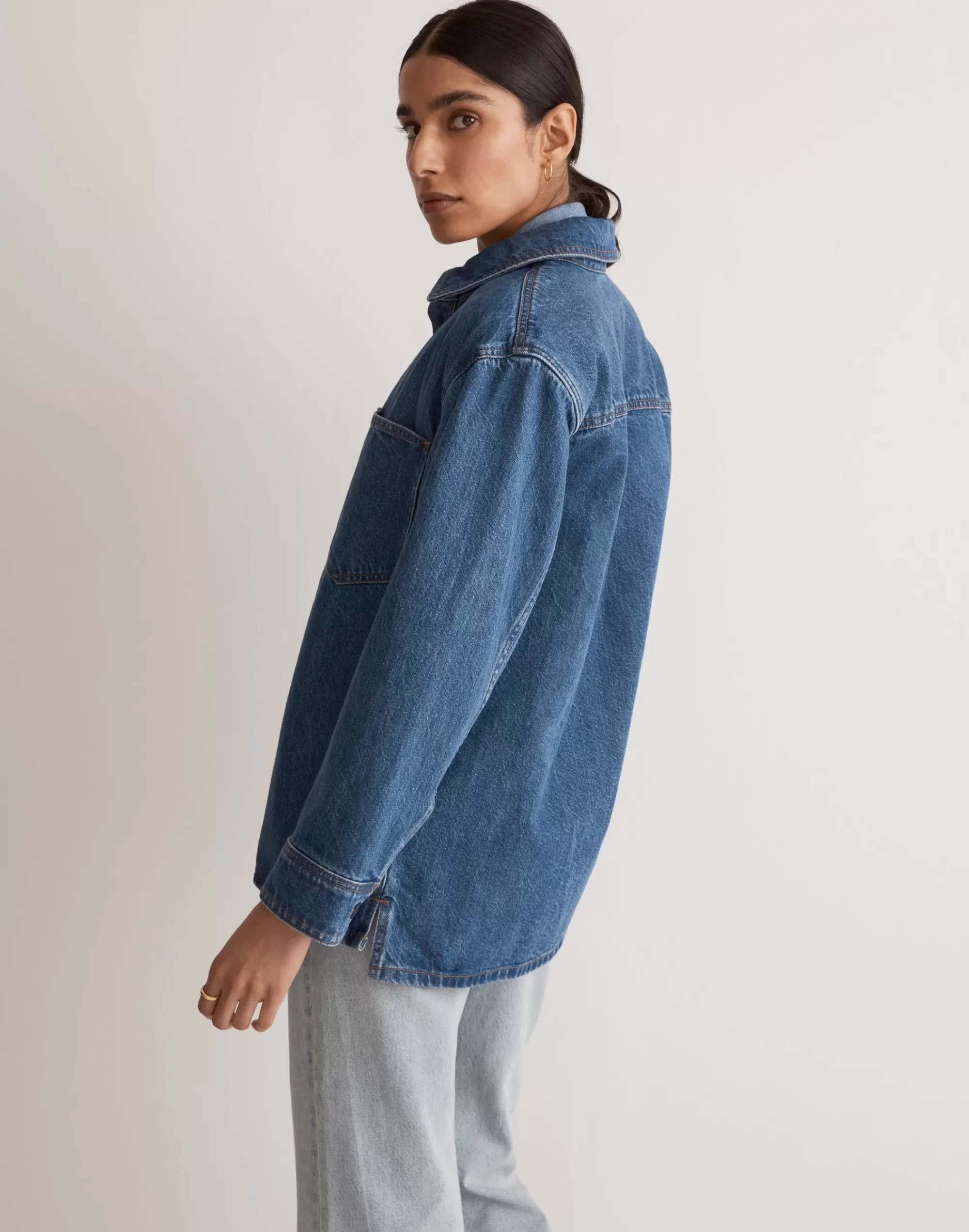 Madewell Jackets>Denim Shirt-Jacket In Taitley Wash