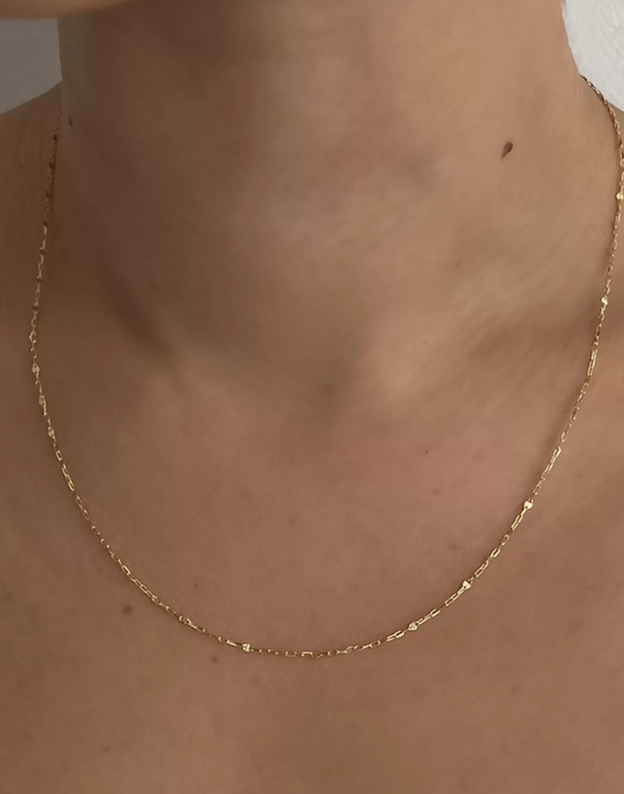 Madewell Fine Jewelry>Diamond Cut Rolo Chain Necklace Gold