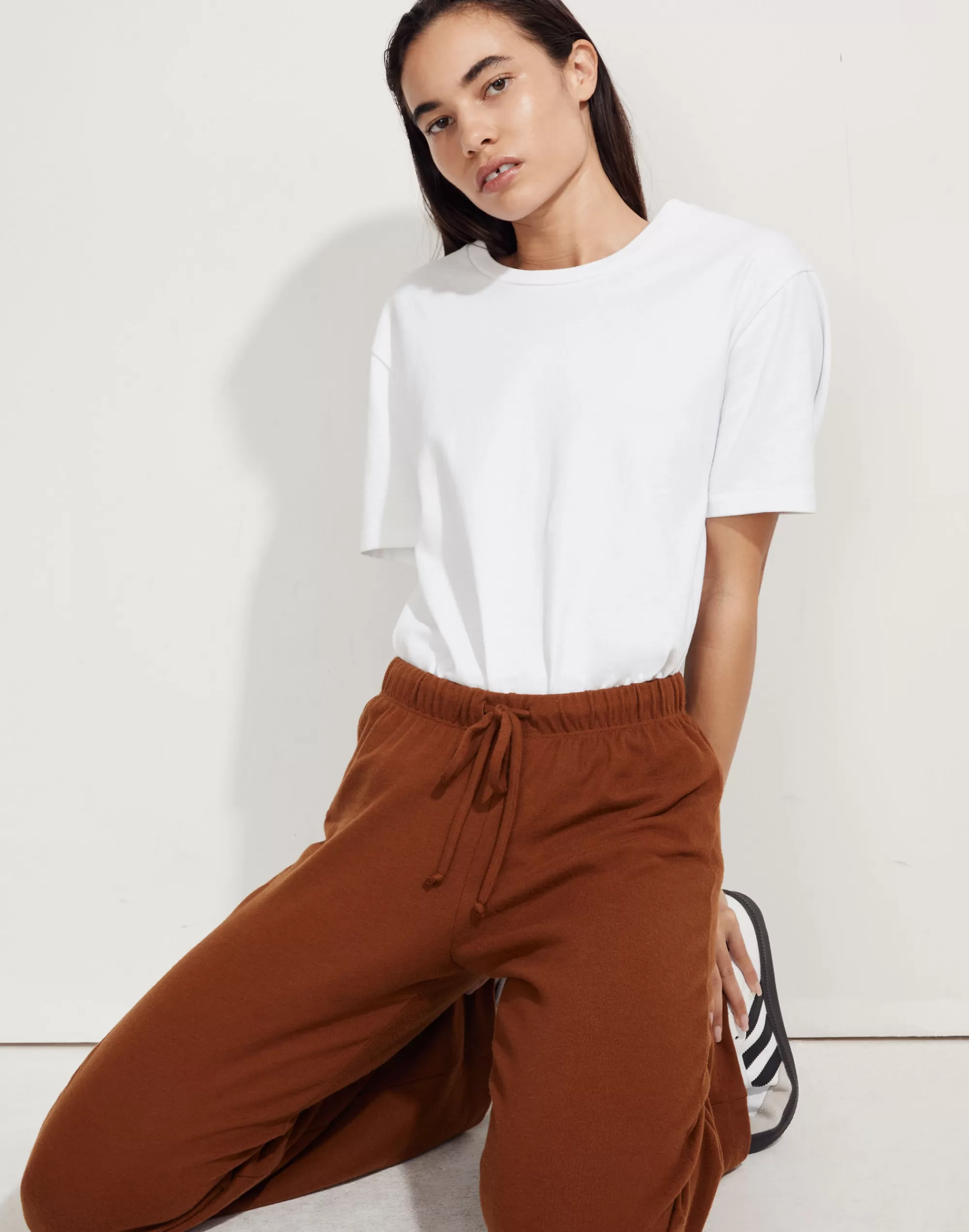 Madewell Sweatshirts & Sweatpants>Donni Wide-Leg Sweater Sweatpants Cocoa