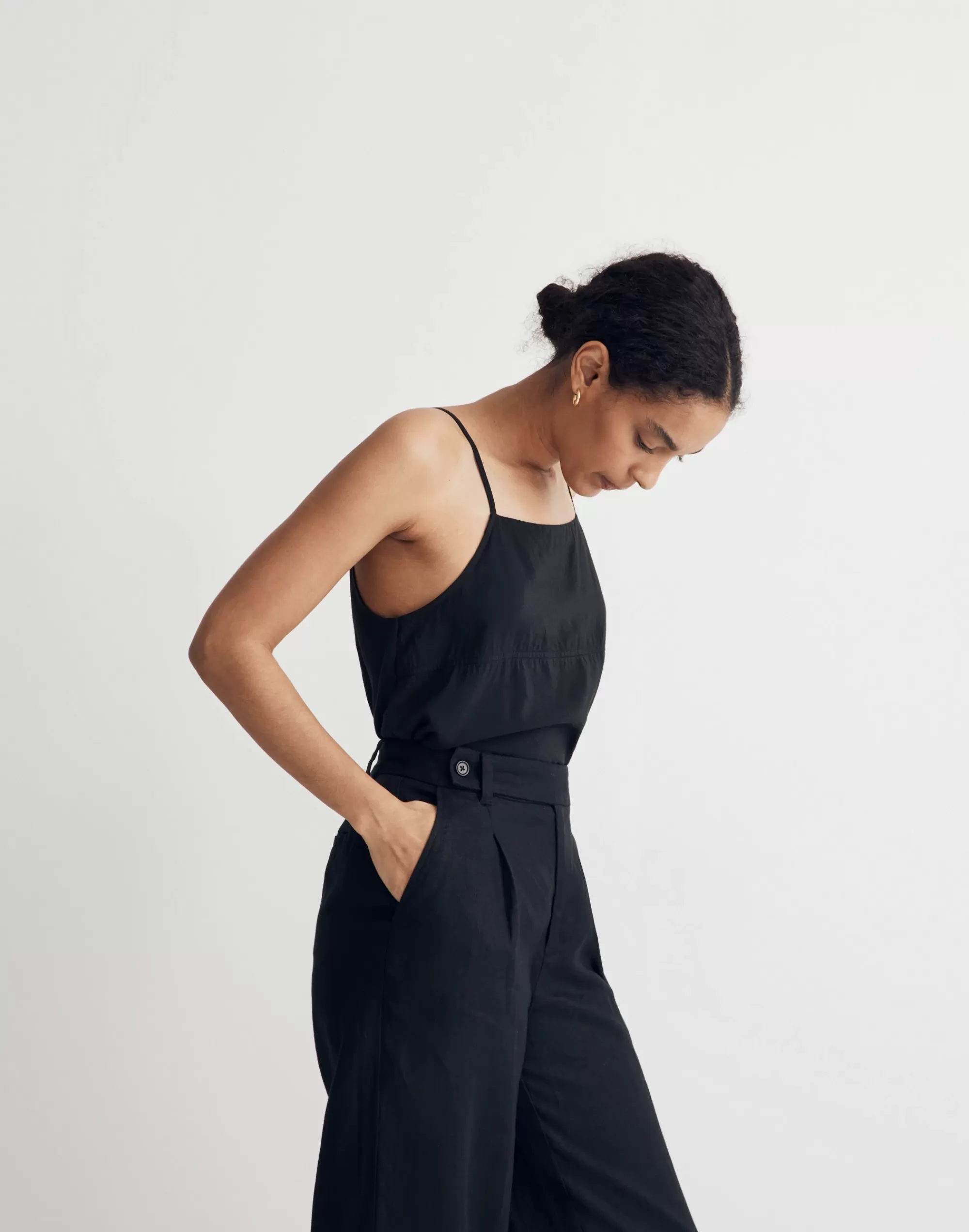 Madewell Tops & Shirts>Drapey Apron Tank Top True Black