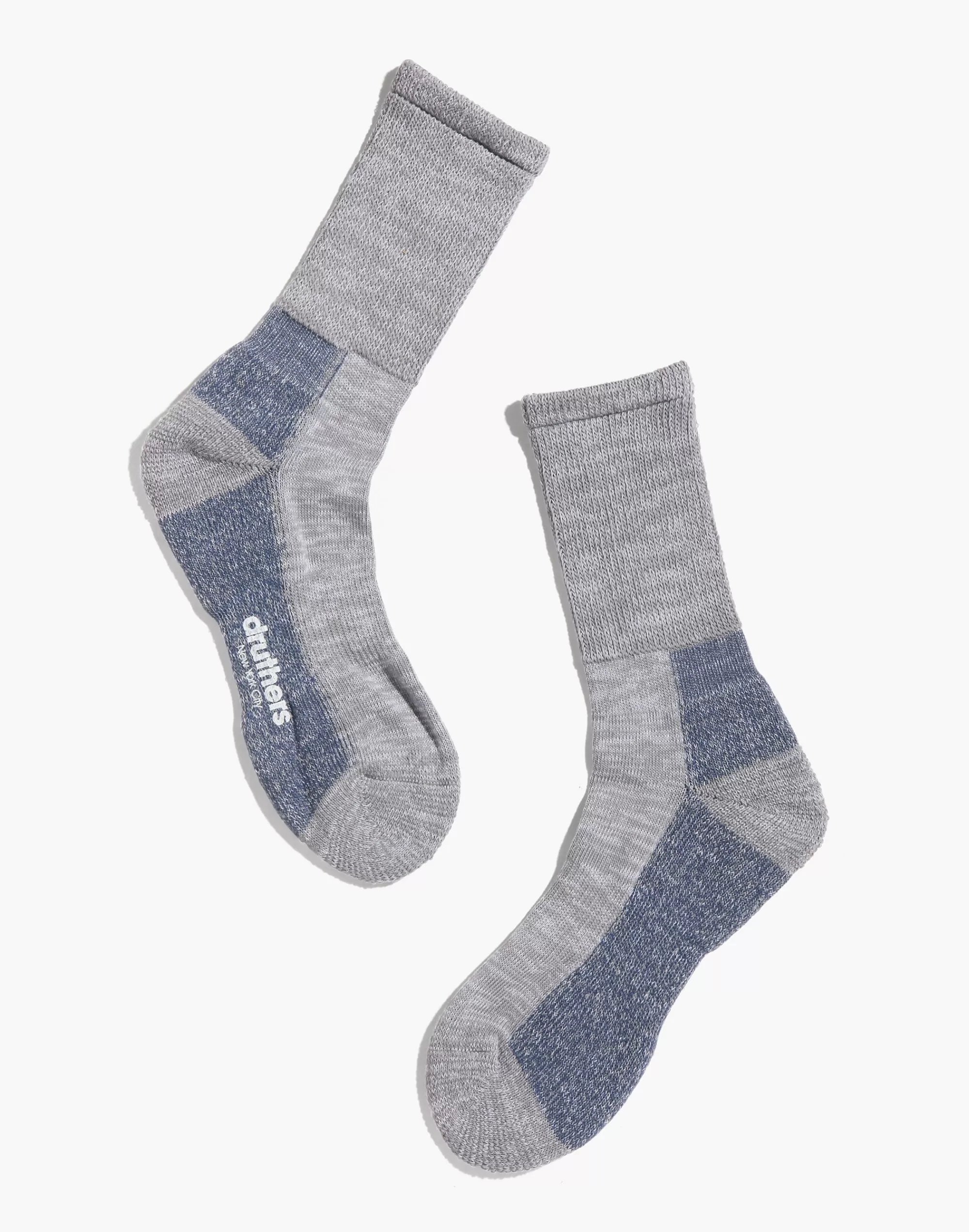 Madewell Socks>Druthers Nyc Defender Organic Cotton Crew Sock Light Blue