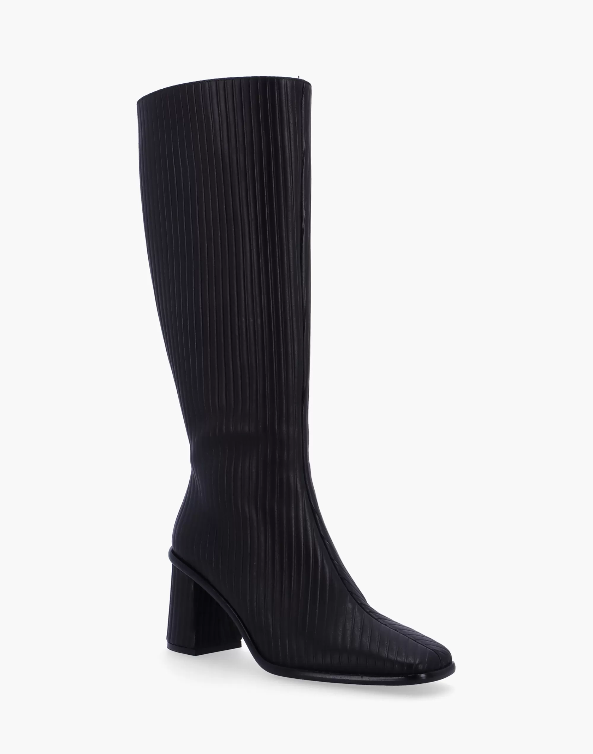 Madewell Boots>East Pleated Black