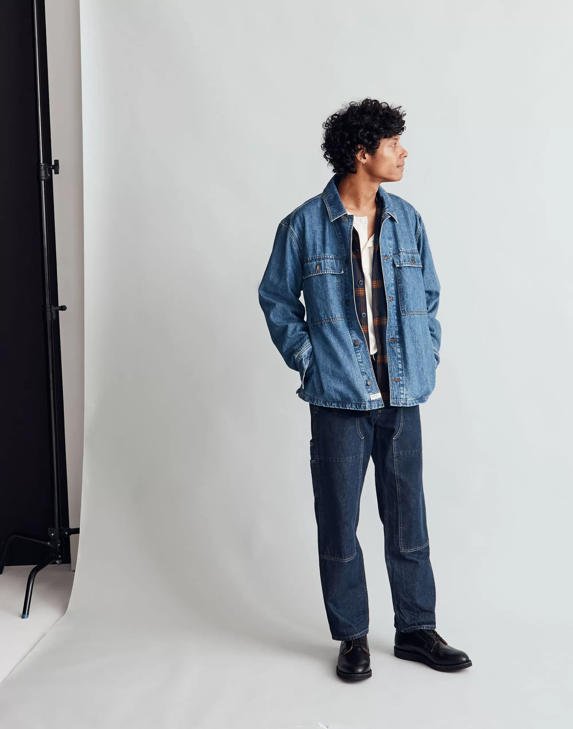 Madewell Jackets>Easy Denim Shirt-Jacket Clean Indigo Wash