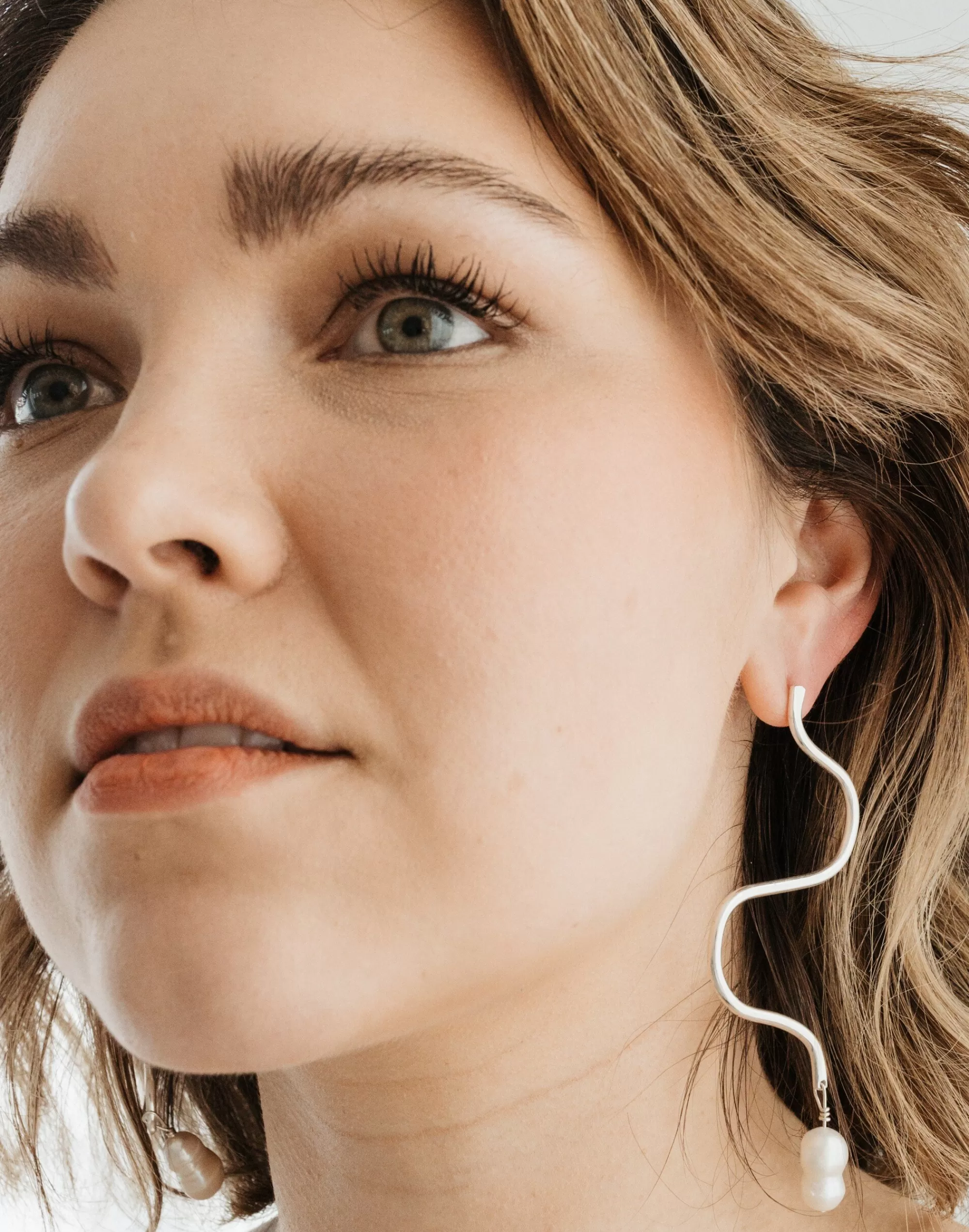 Madewell Earrings>Firstborn Jewelry Pearl Orm Earrings Silver