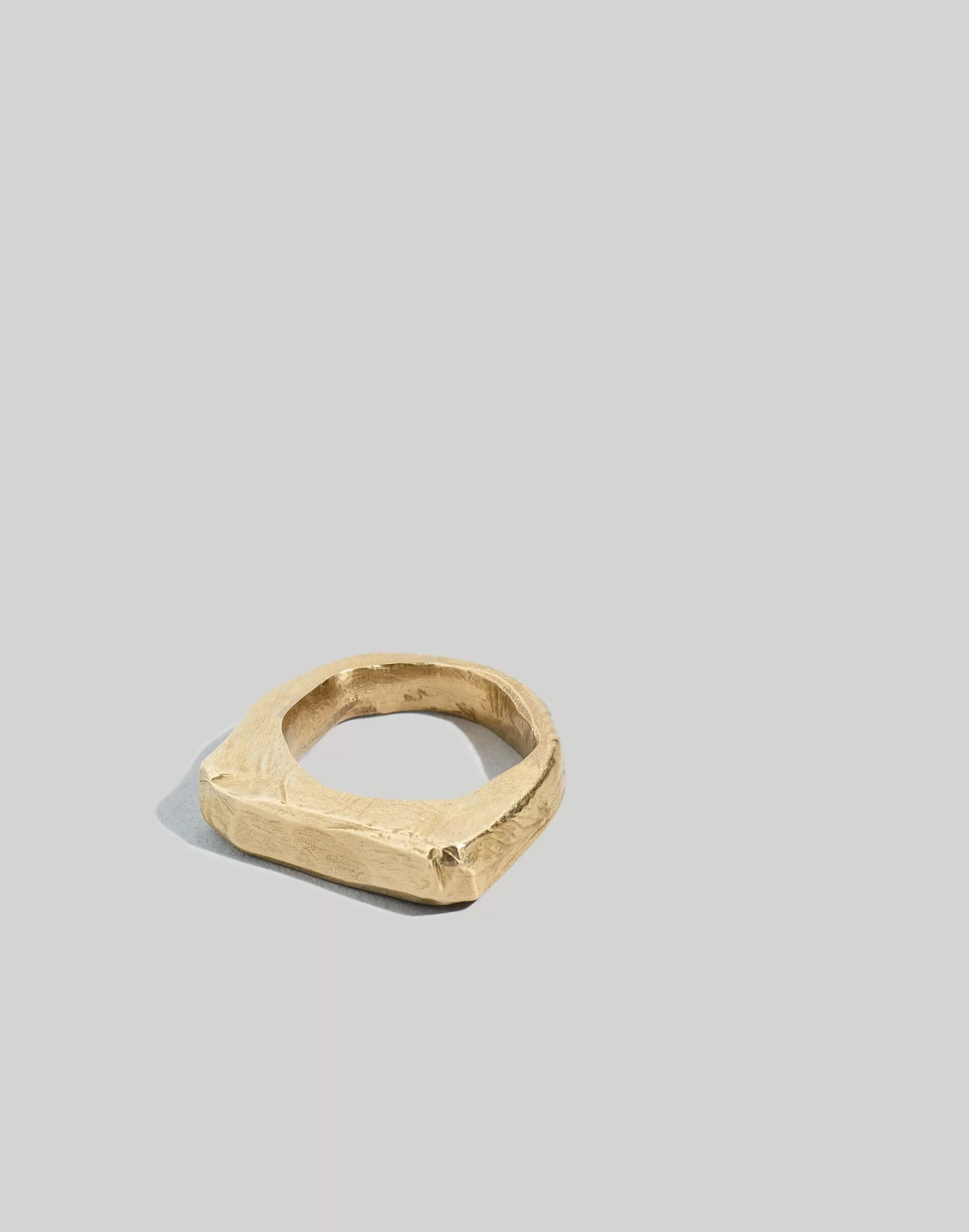 Madewell Rings>Firstborn Jewelry Slant Signet Ring Gold