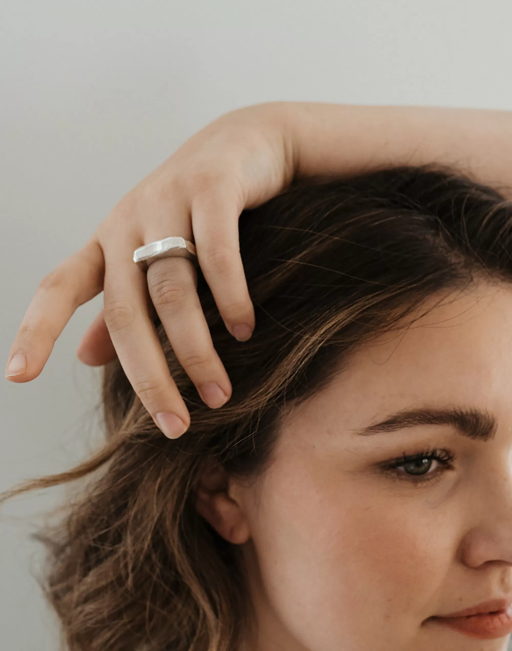 Madewell Rings>Firstborn Jewelry Slant Signet Ring Silver