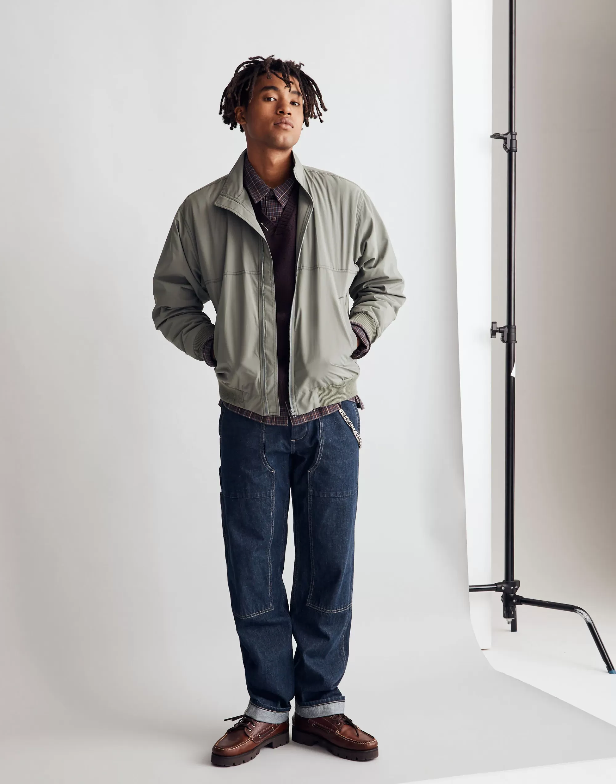 Madewell Jackets>Fleece-Lined Bomber Jacket Distant Grove