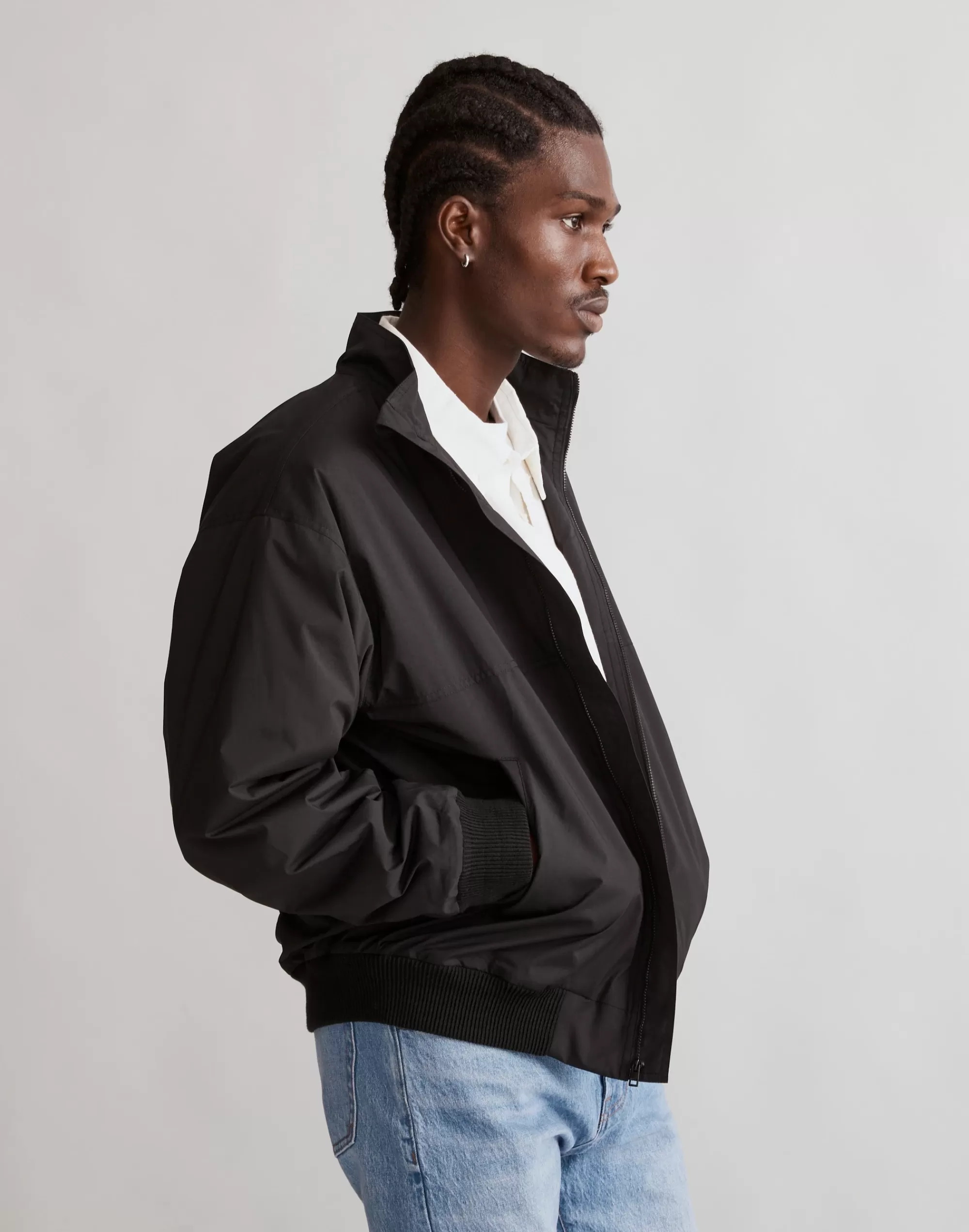 Madewell Jackets>Fleece-Lined Bomber Jacket True Black