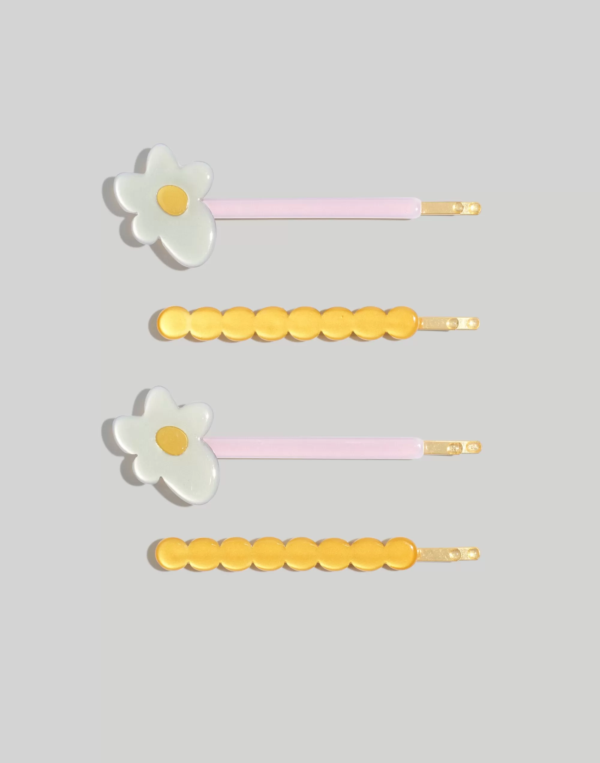 Madewell Hair Accessories>Four-Pack Groovy Hair Pins Subtle Blossom