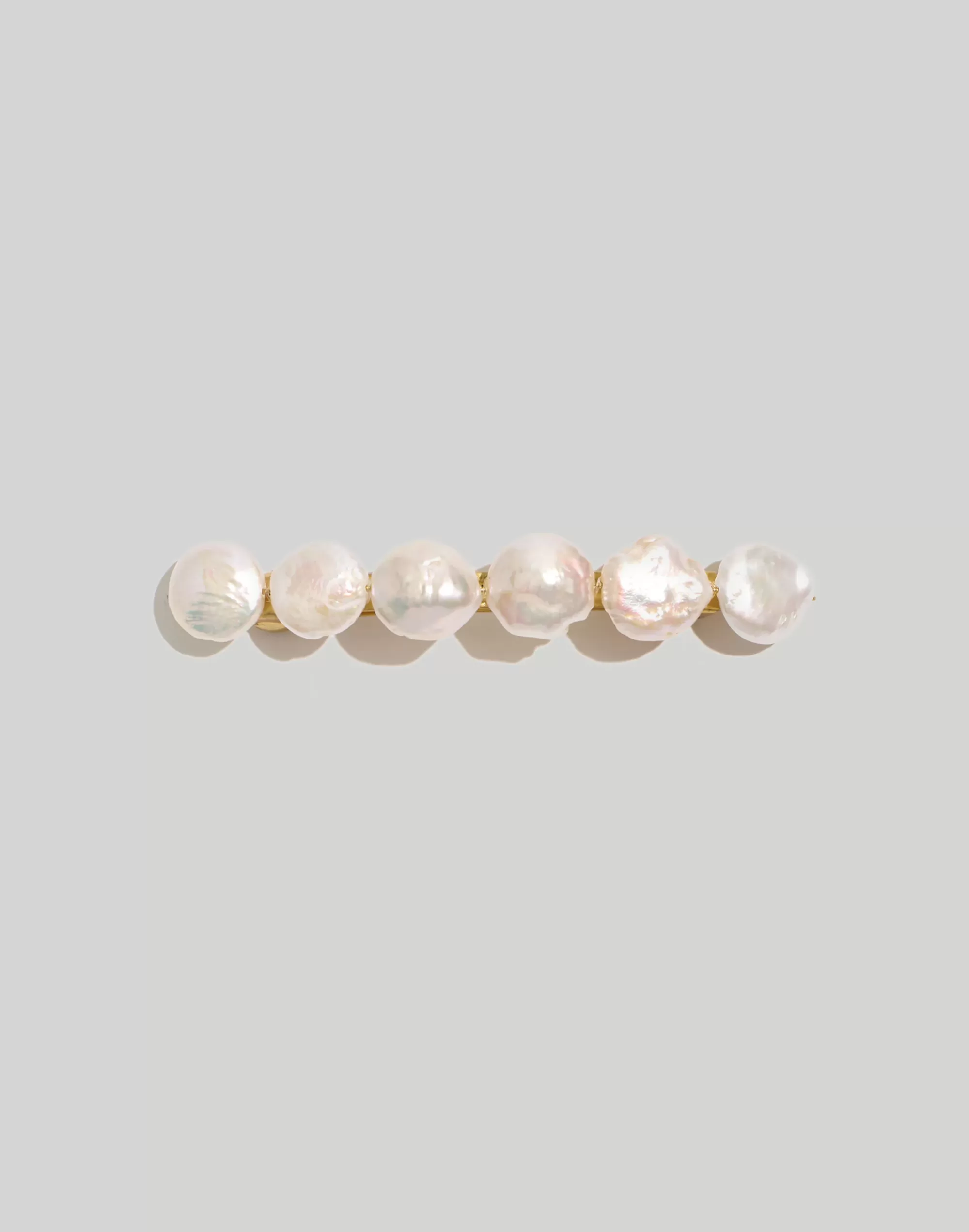 Madewell Hair Accessories>Freshwater Pearl Barrette Pearl Multi