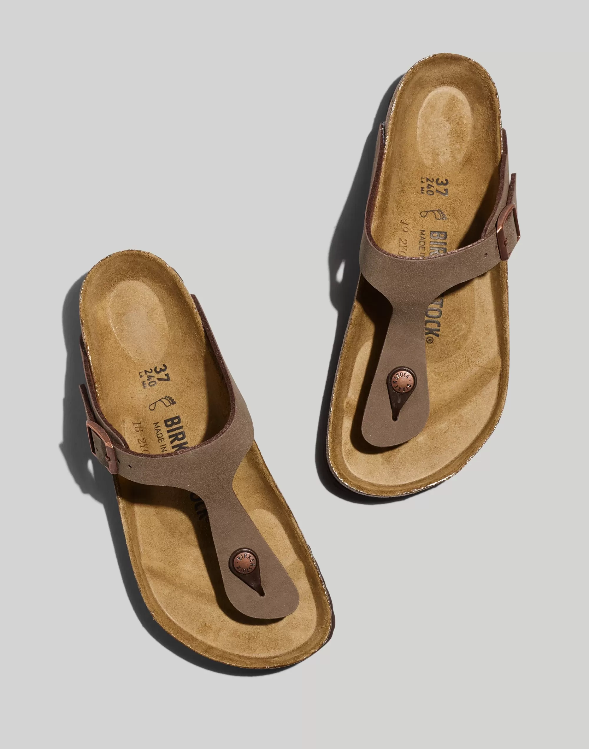 Madewell Sandals>Gizeh Sandals Mocha