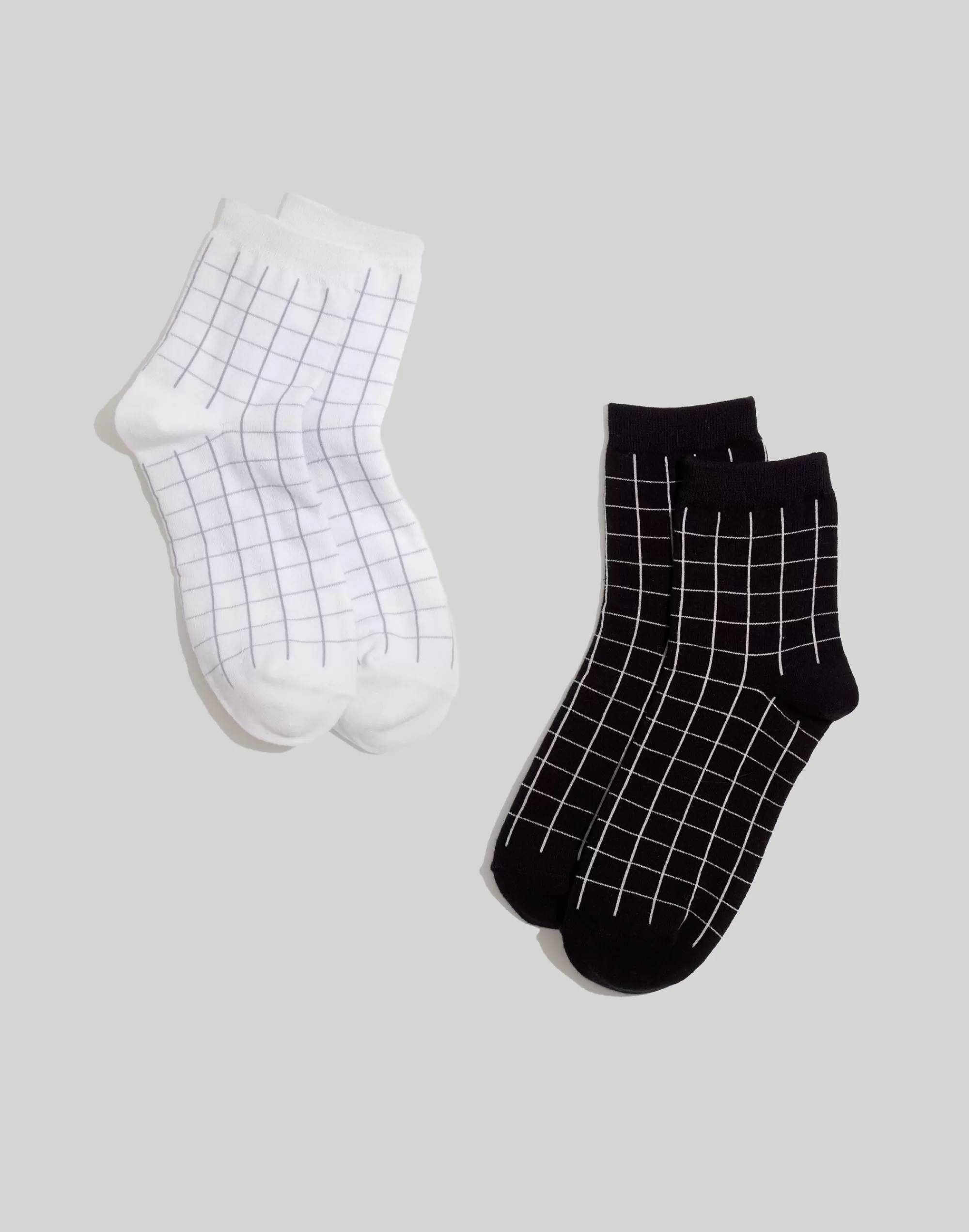 Madewell Socks>Grid Ankle Socks Lighthouse Multi