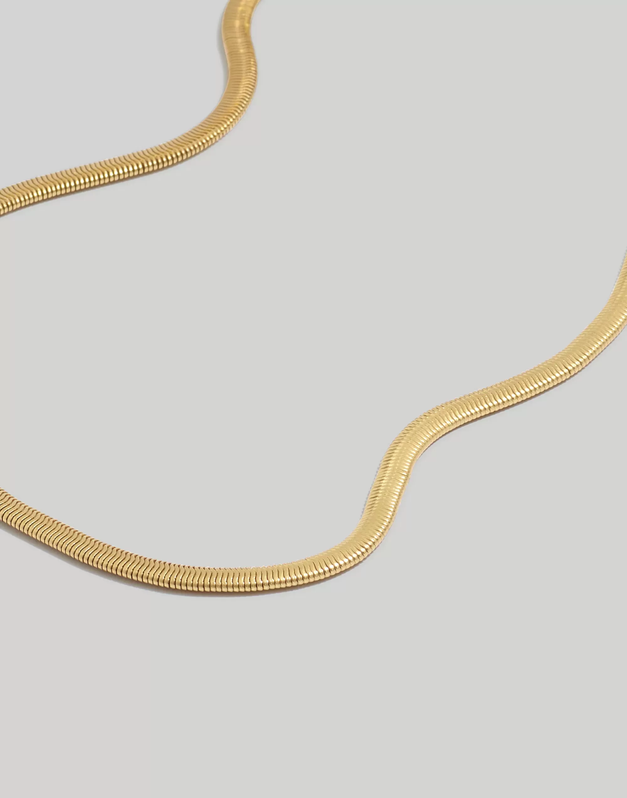 Madewell Jewelry>Herringbone Chain Necklace Vintage Gold