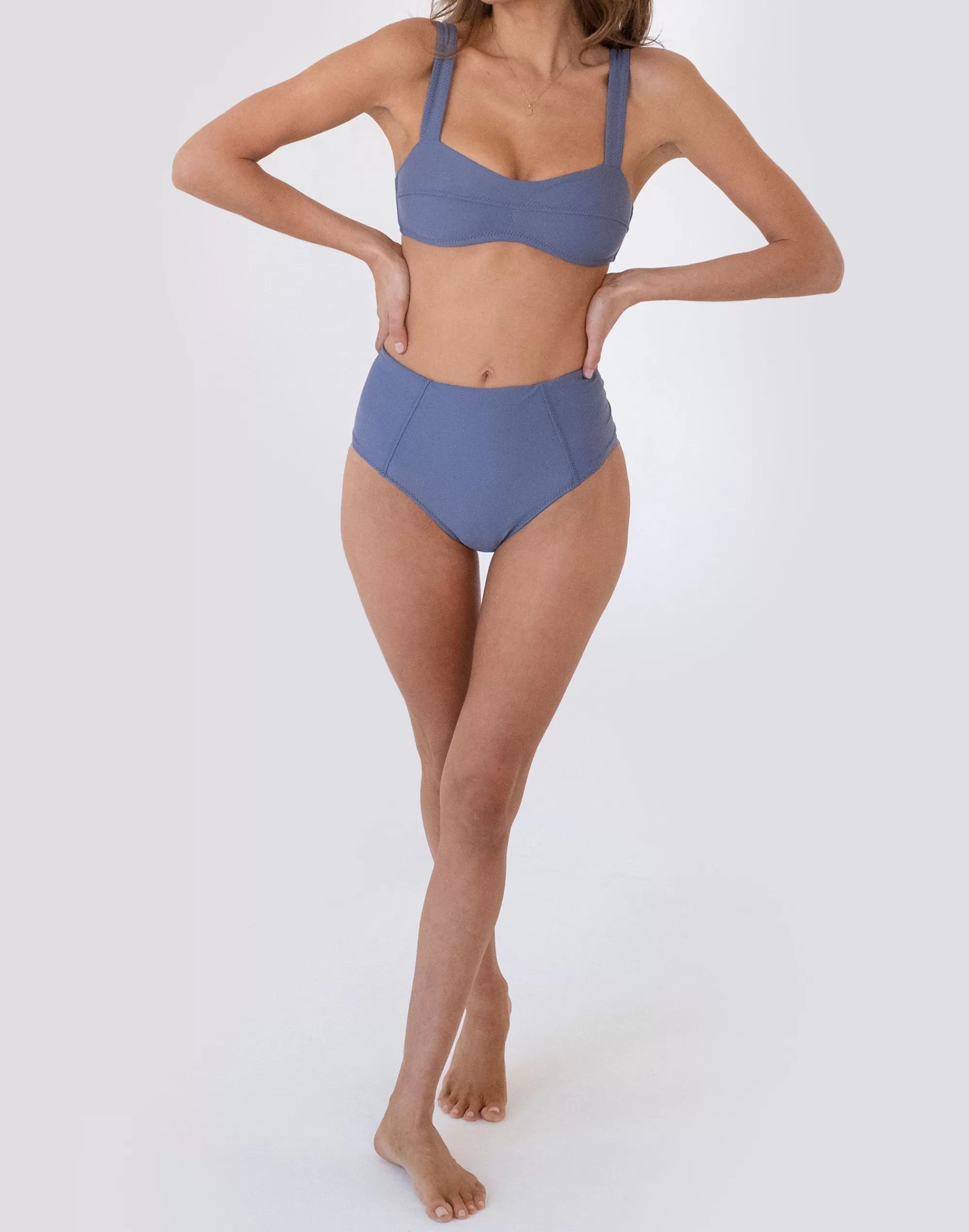 Madewell Swim>High Bikini Bottom Purple