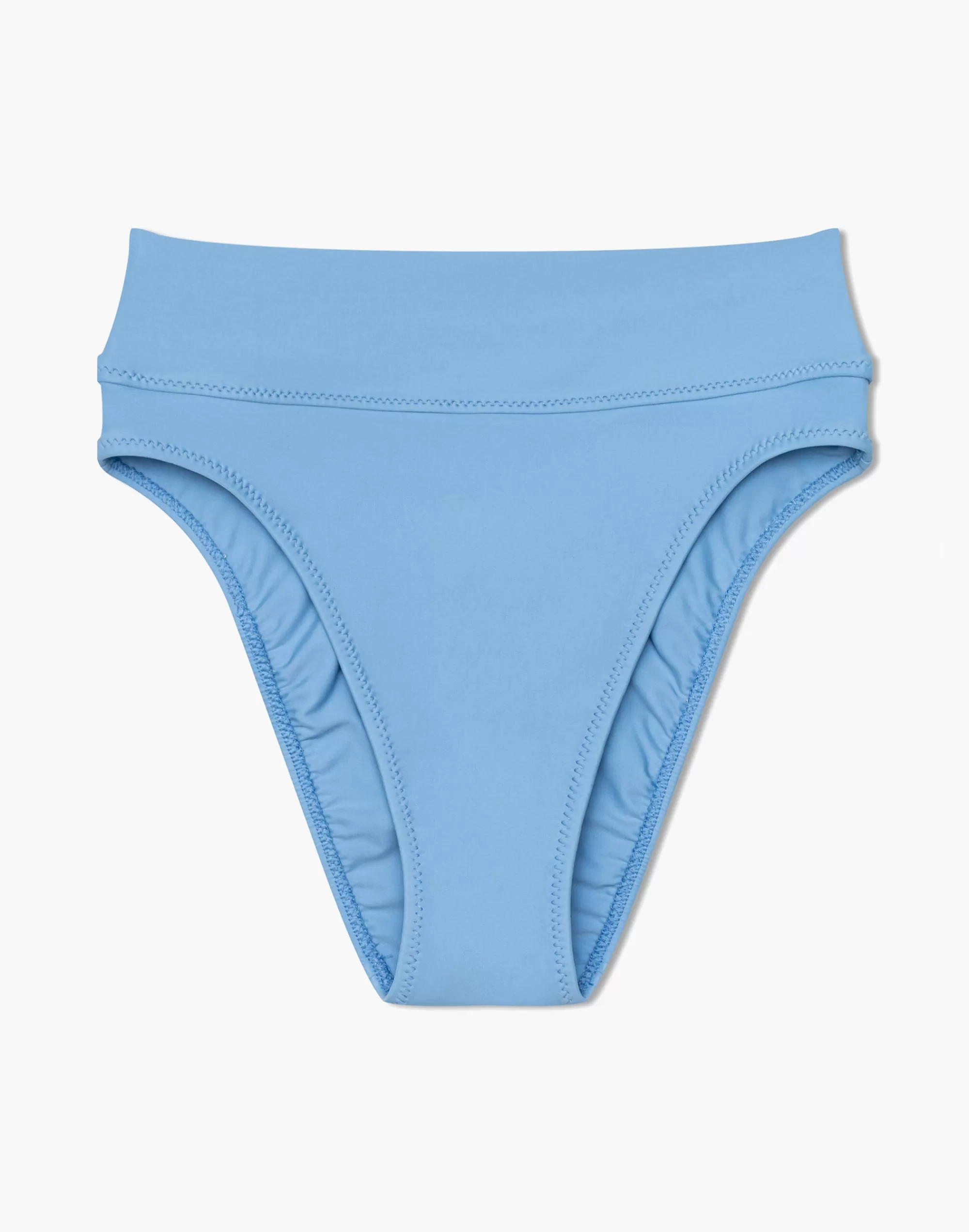 Madewell Swim>High Kick Bikini Bottom Blue