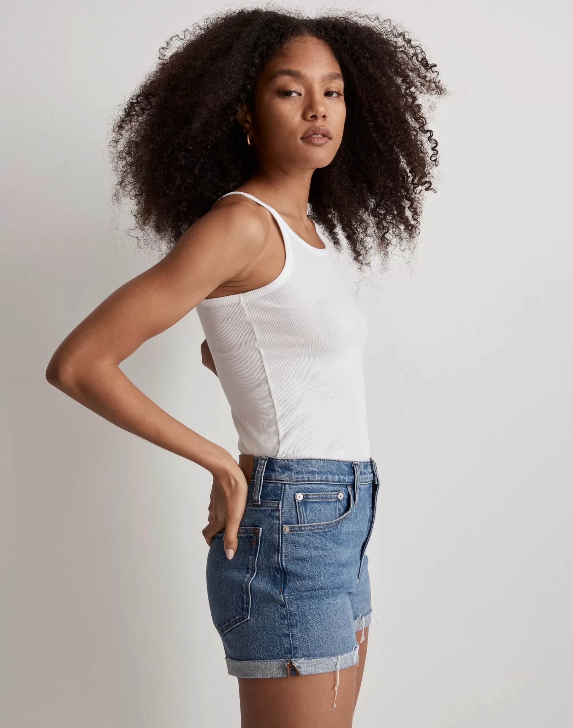 Madewell Shorts>High-Rise Denim Shorts In Coeling Wash