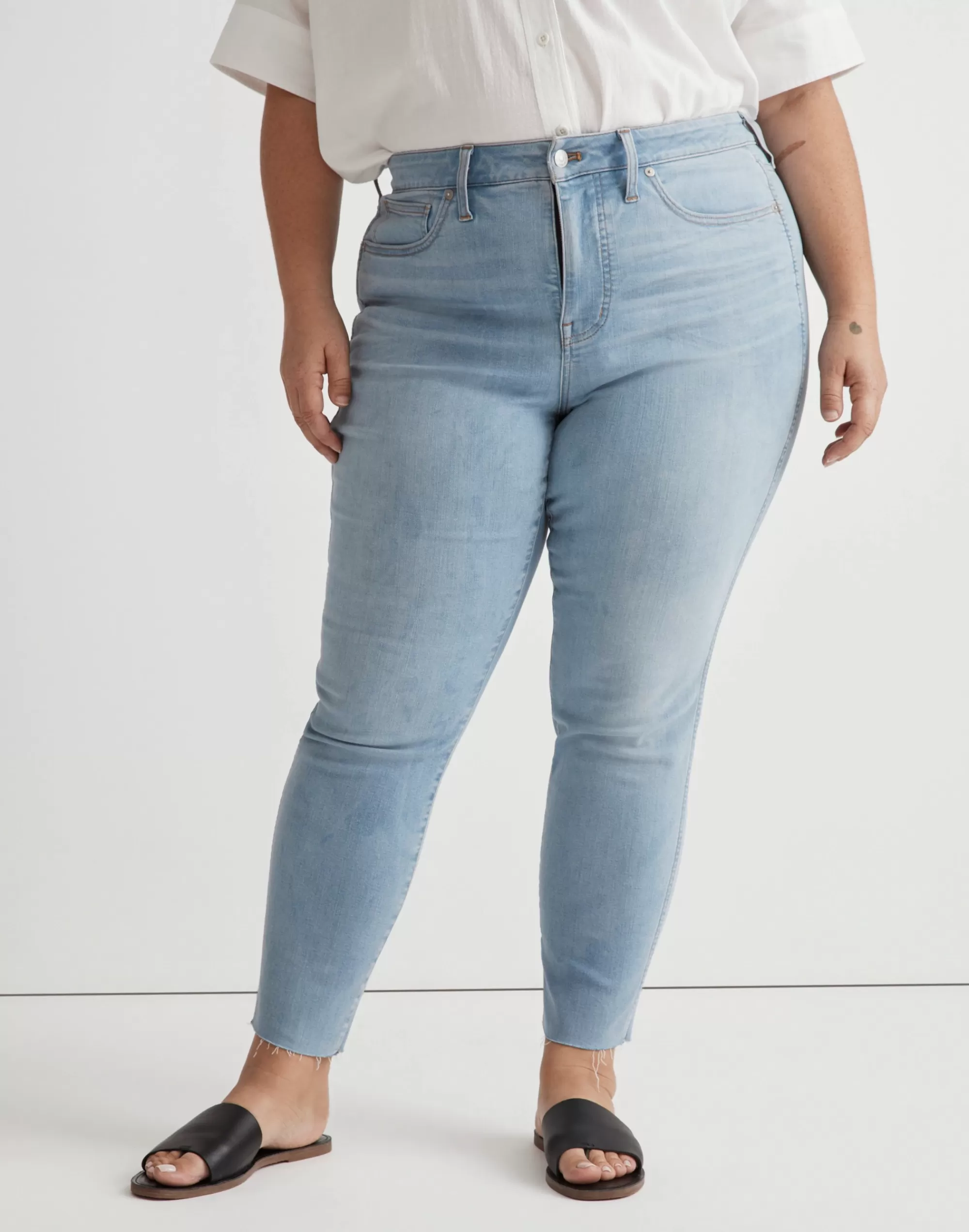 Madewell Skinny Jeans>High-Rise Skinny Crop Jeans In Charlemont Wash