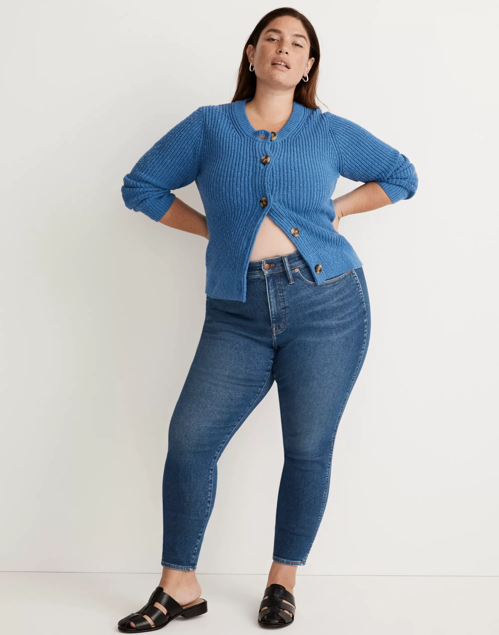 Madewell Curvy Jeans>High-Rise Skinny Jeans In Eardley Wash