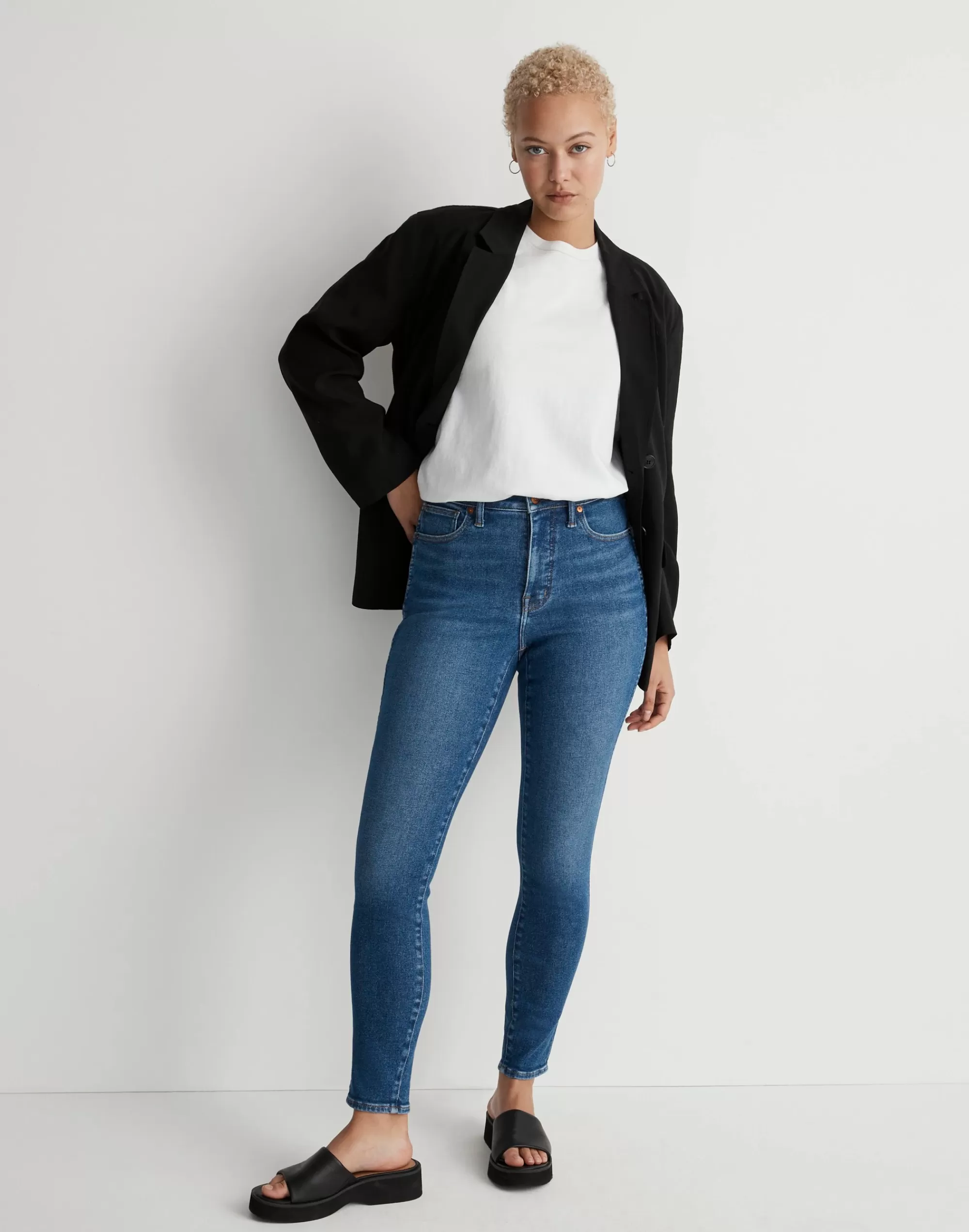 Madewell Curvy Jeans>High-Rise Skinny Jeans In Eardley Wash