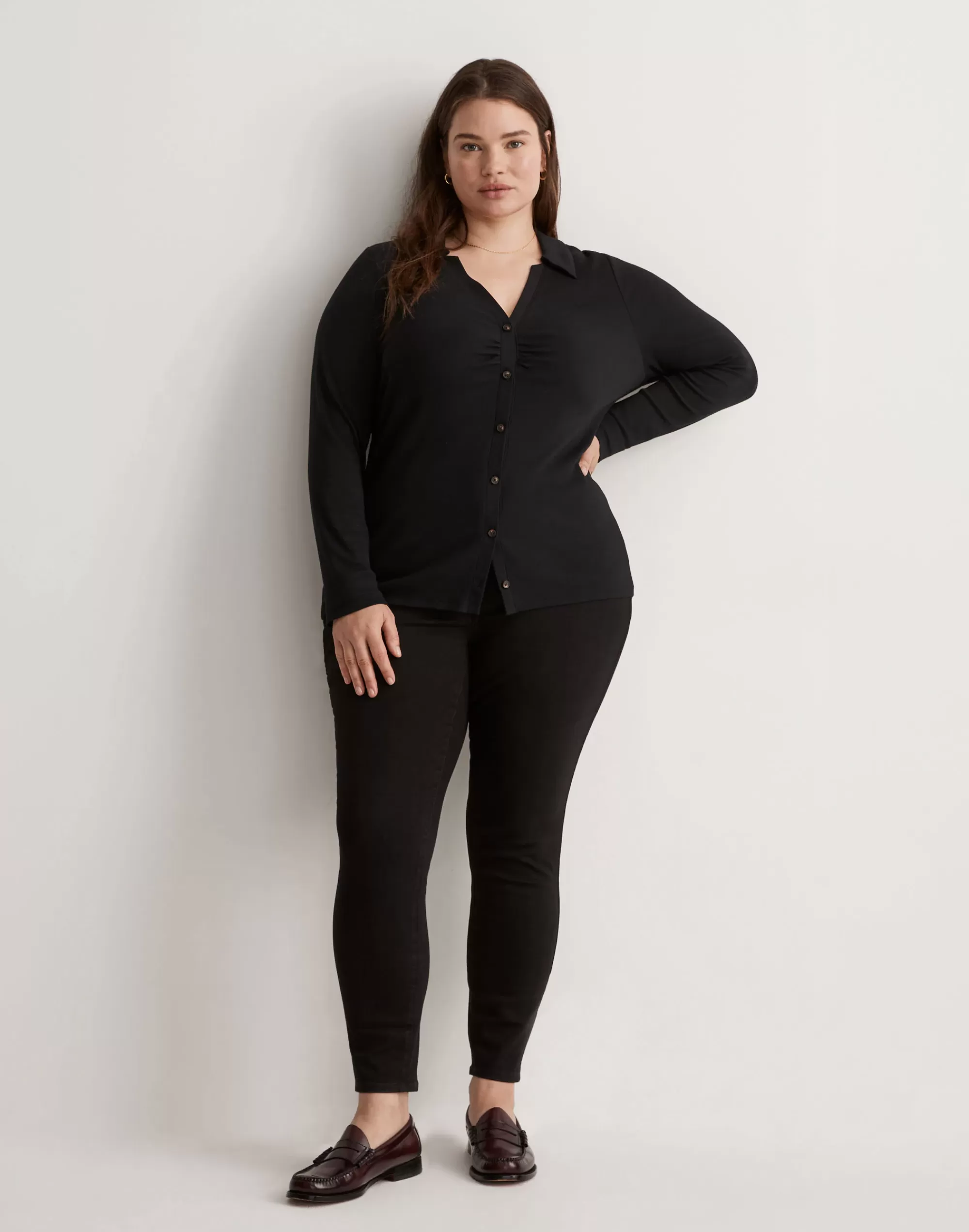 Madewell Skinny Jeans>High-Rise Skinny Jeans In Black Frost