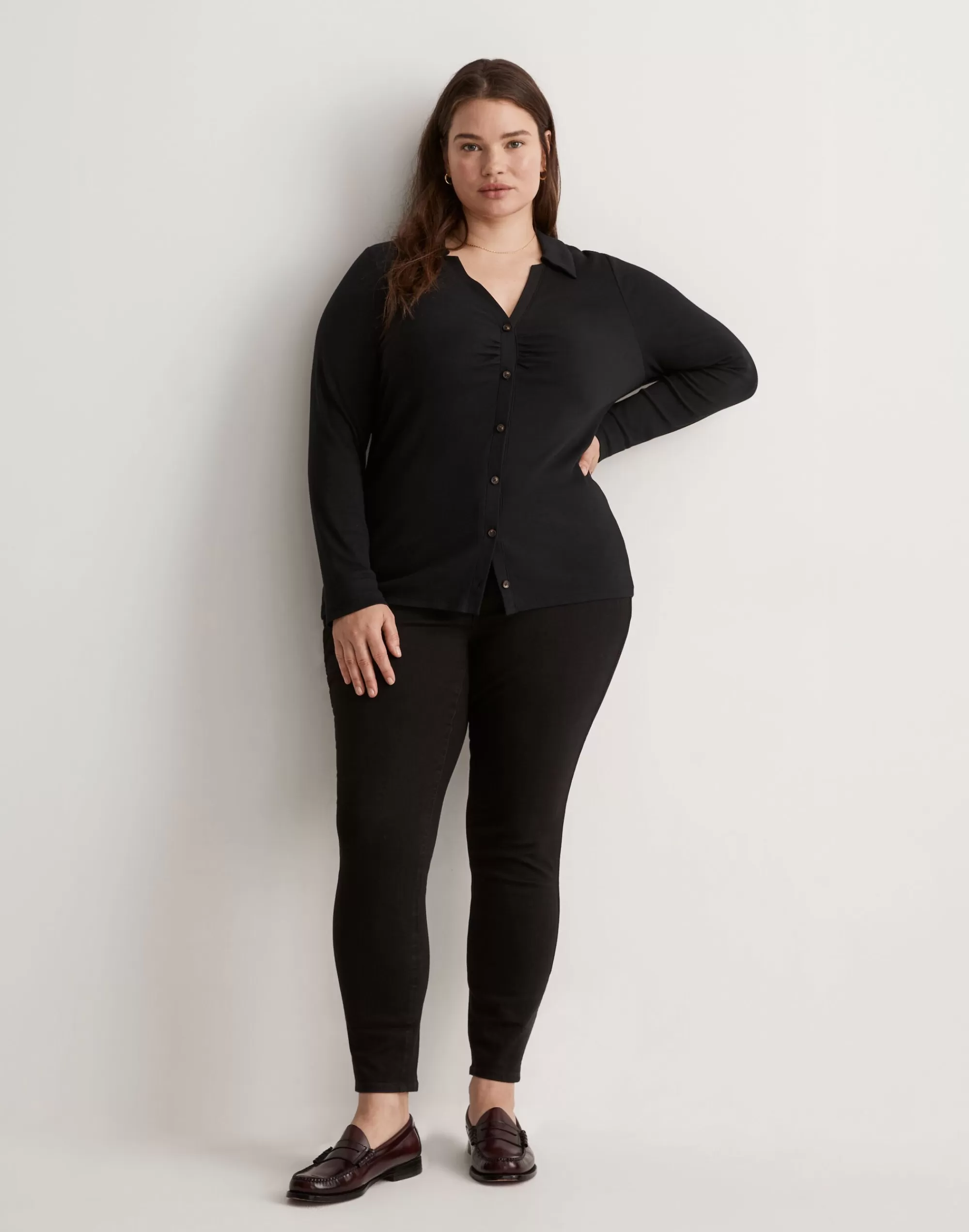 Madewell Jeans>High-Rise Skinny Jeans In Black Frost