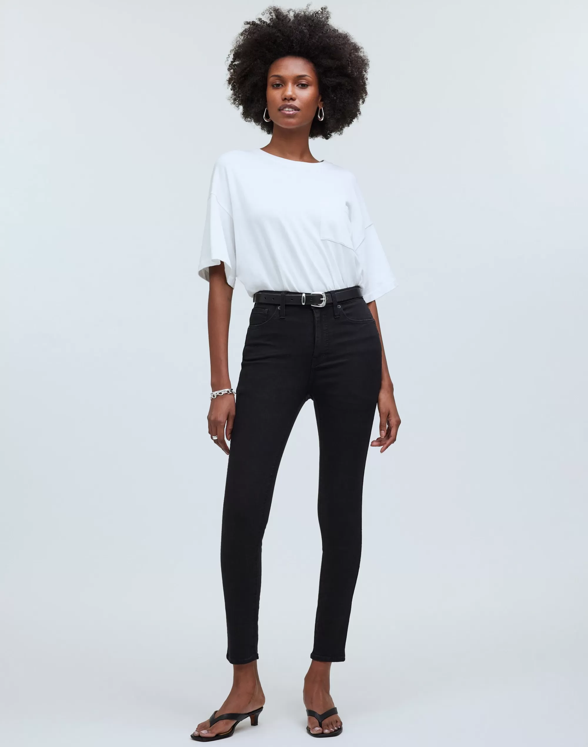 Madewell Jeans>High-Rise Skinny Jeans In Black Frost