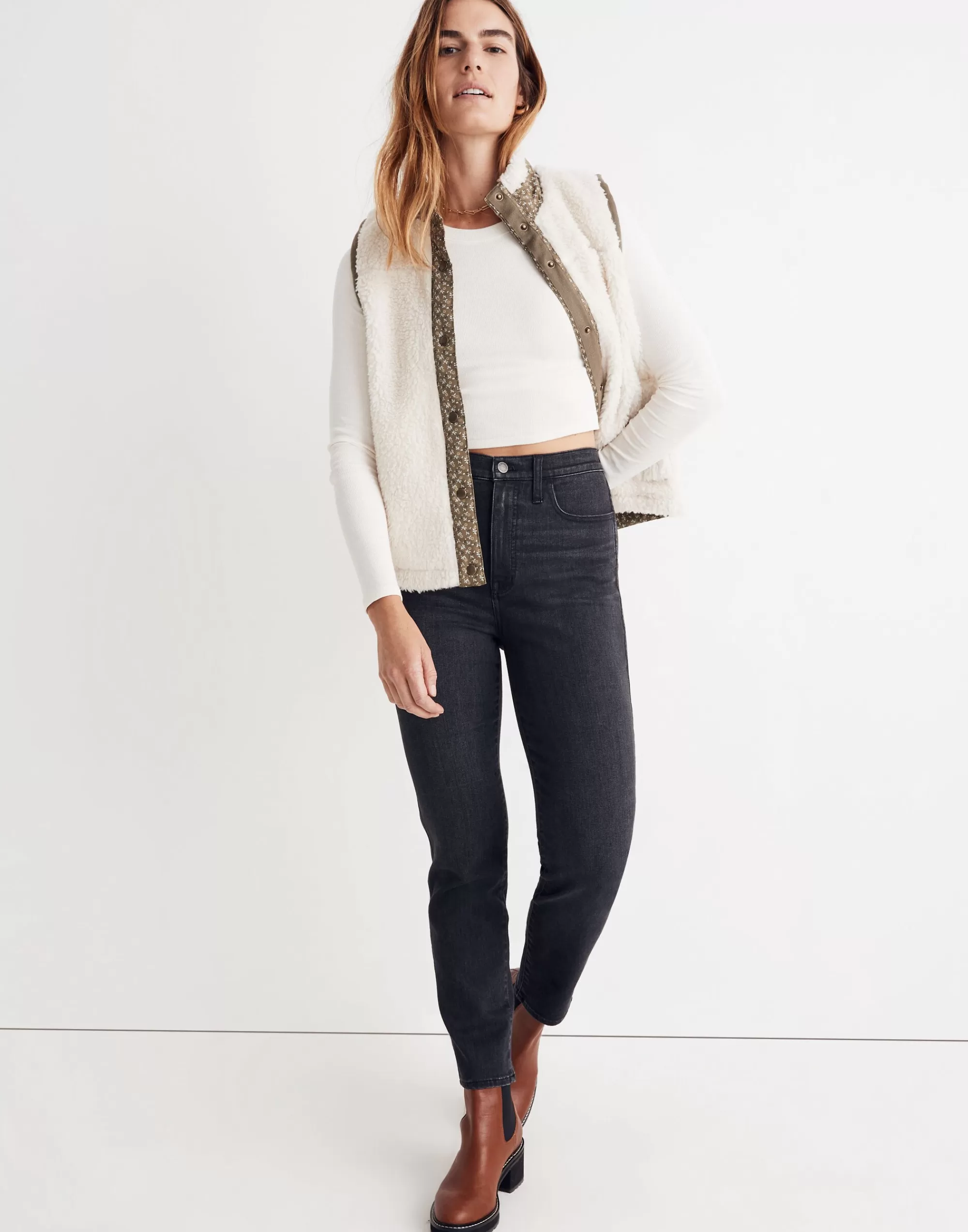 Madewell Jeans>High-Rise Slim Straight Jeans In Richgrove Wash