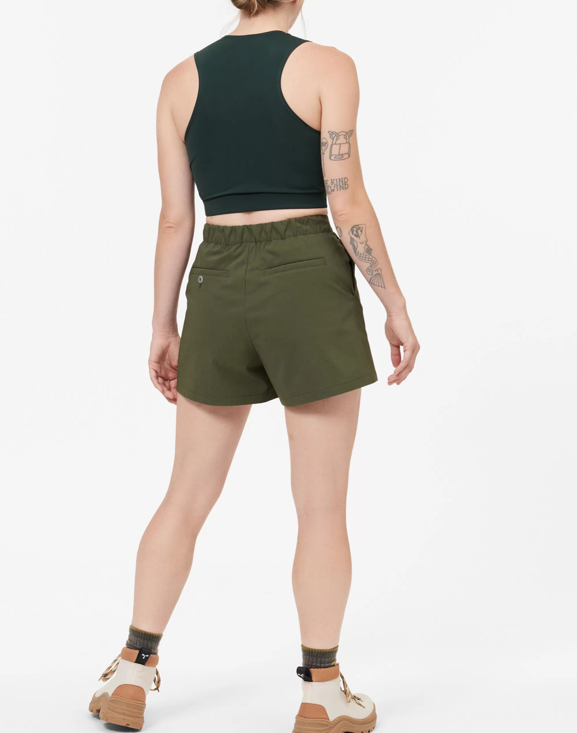 Madewell Tops & Shirts>Hikerkind Base Bra_01 - Base Layer Hiking Top Dark Green