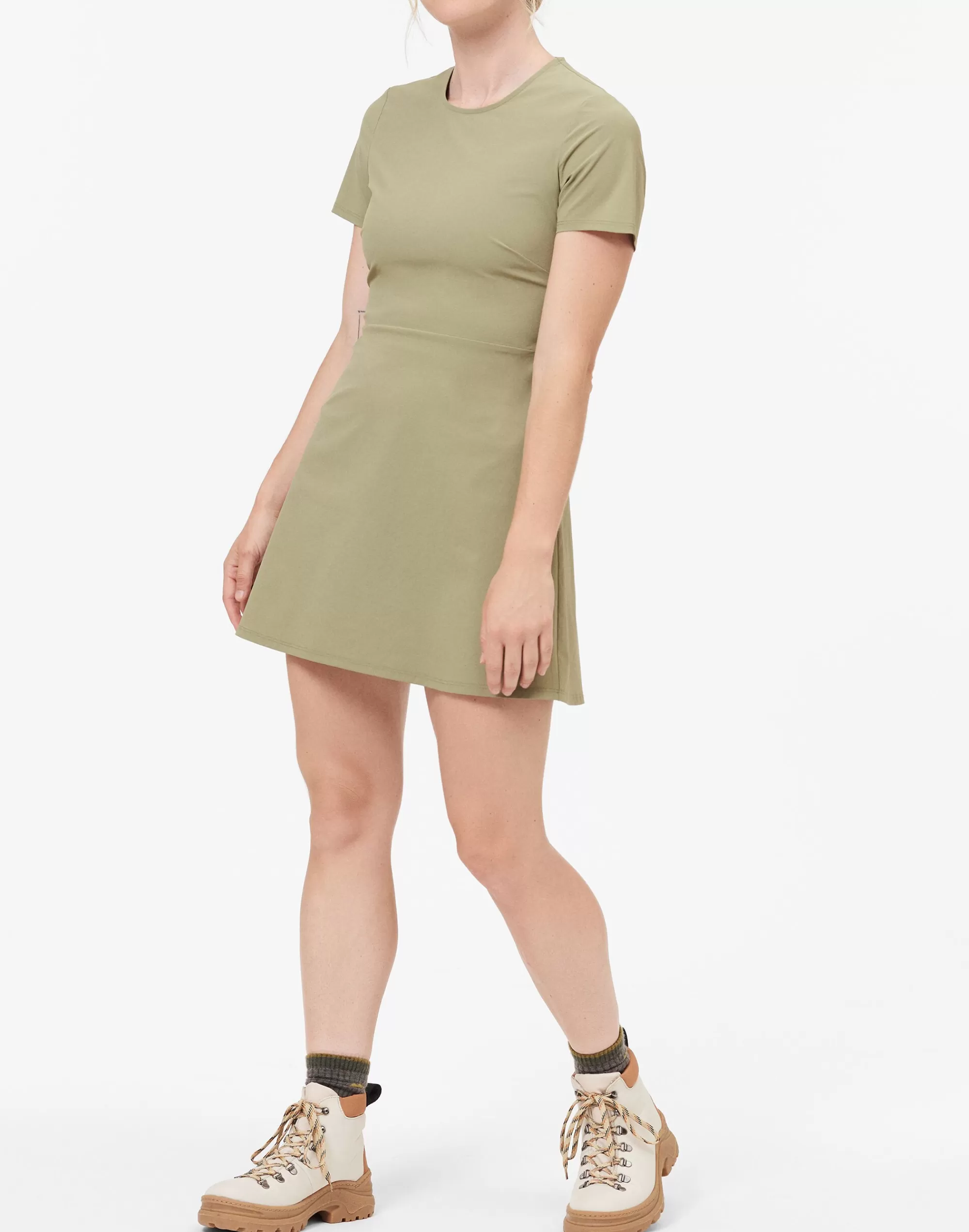 Madewell Activewear>Hikerkind Dress_01 - Short Sleeve Hiking Dress Olive