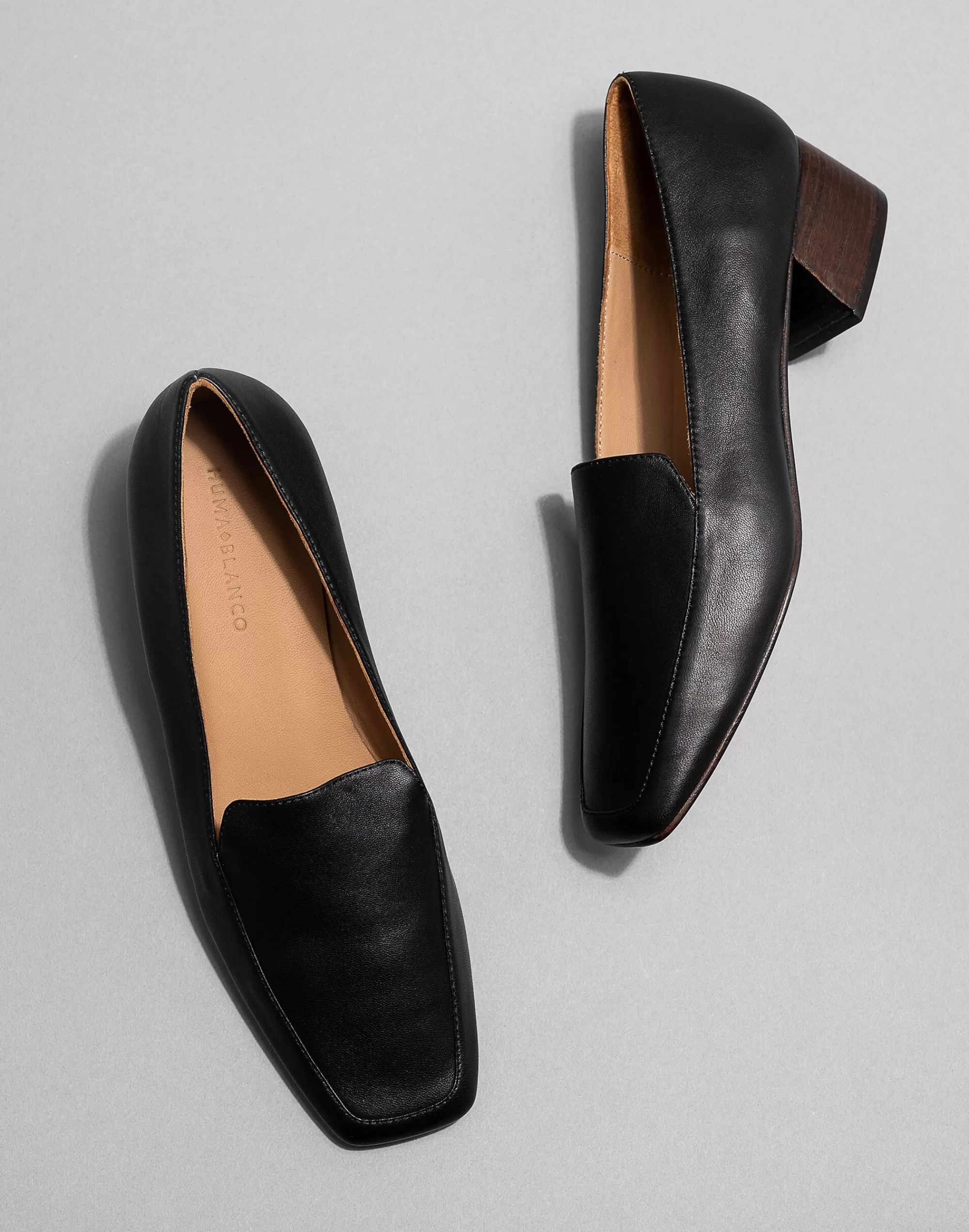 Madewell Heels>Huma Blanco Charlie Heeled Loafers Coal